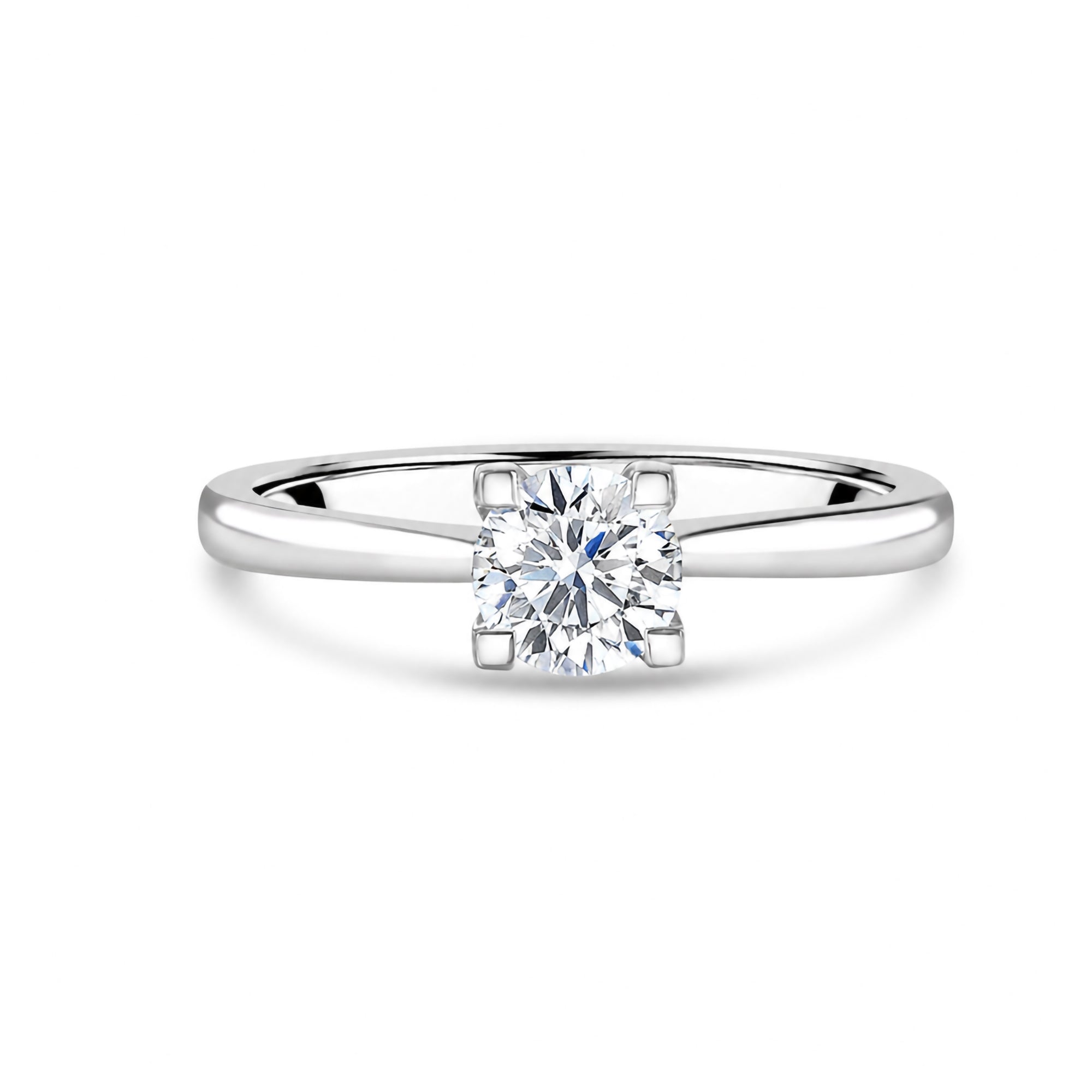0.70ct Round Brilliant Cut Diamond Solitaire Ring in Platinum
