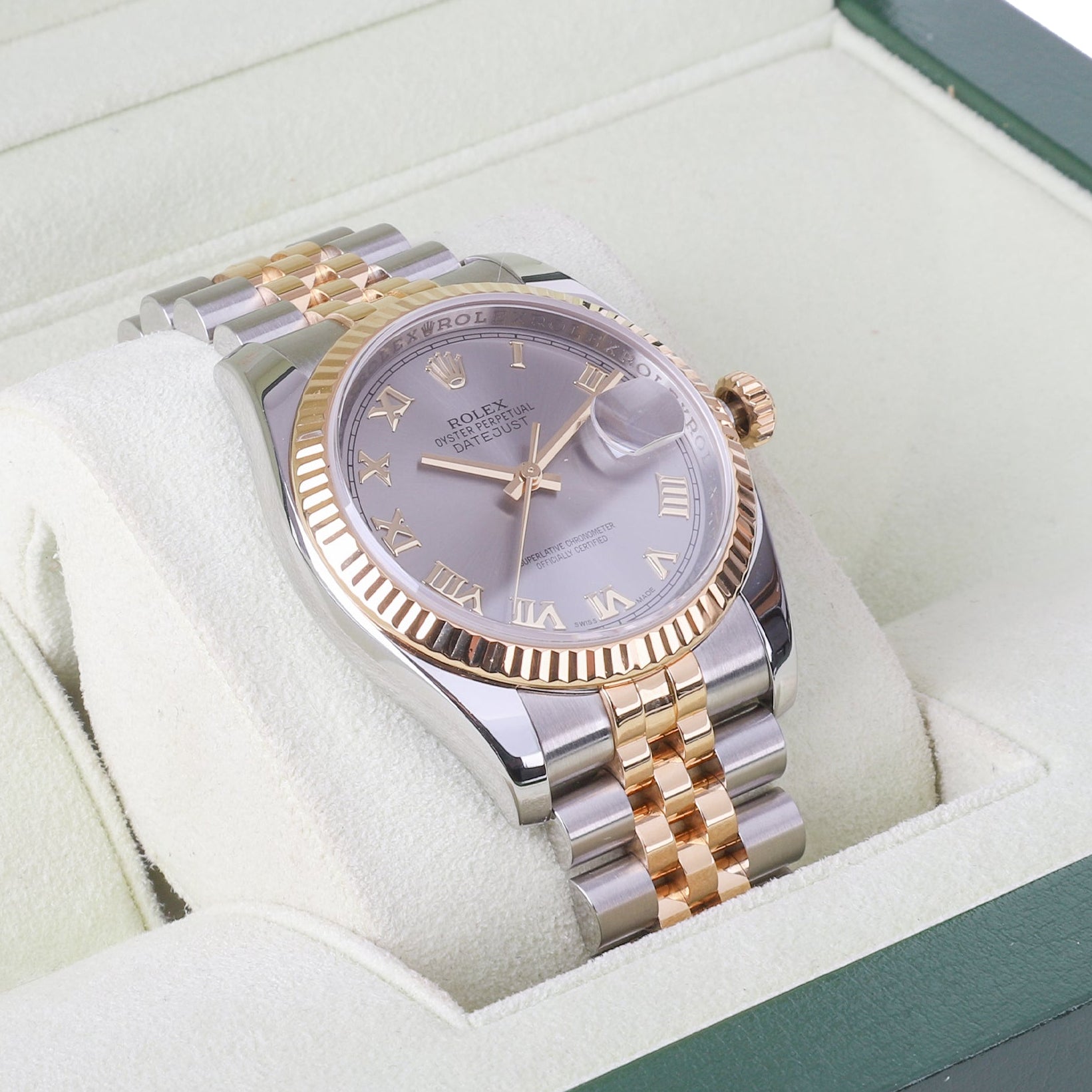 Rolex Datejust 36mm Steel and Yellow Gold With Grey Dial Pre-Owned Watch