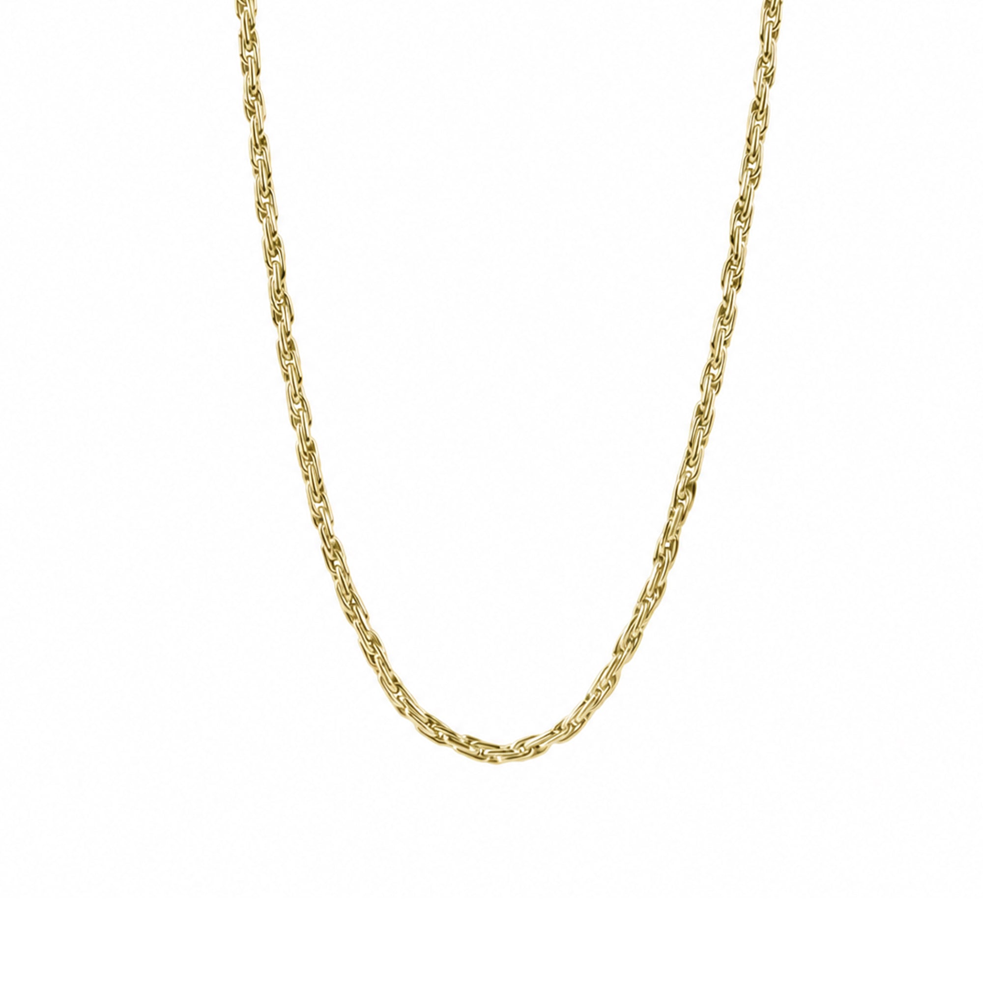 9ct Yellow Gold Wheat Link Necklace