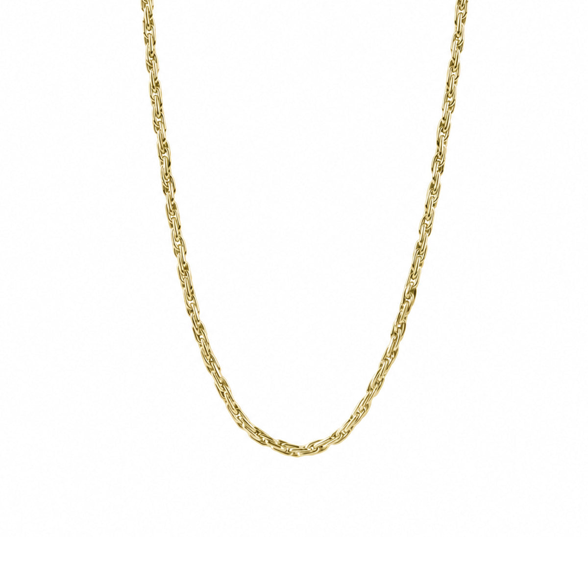 9ct Yellow Gold Wheat Link Necklace