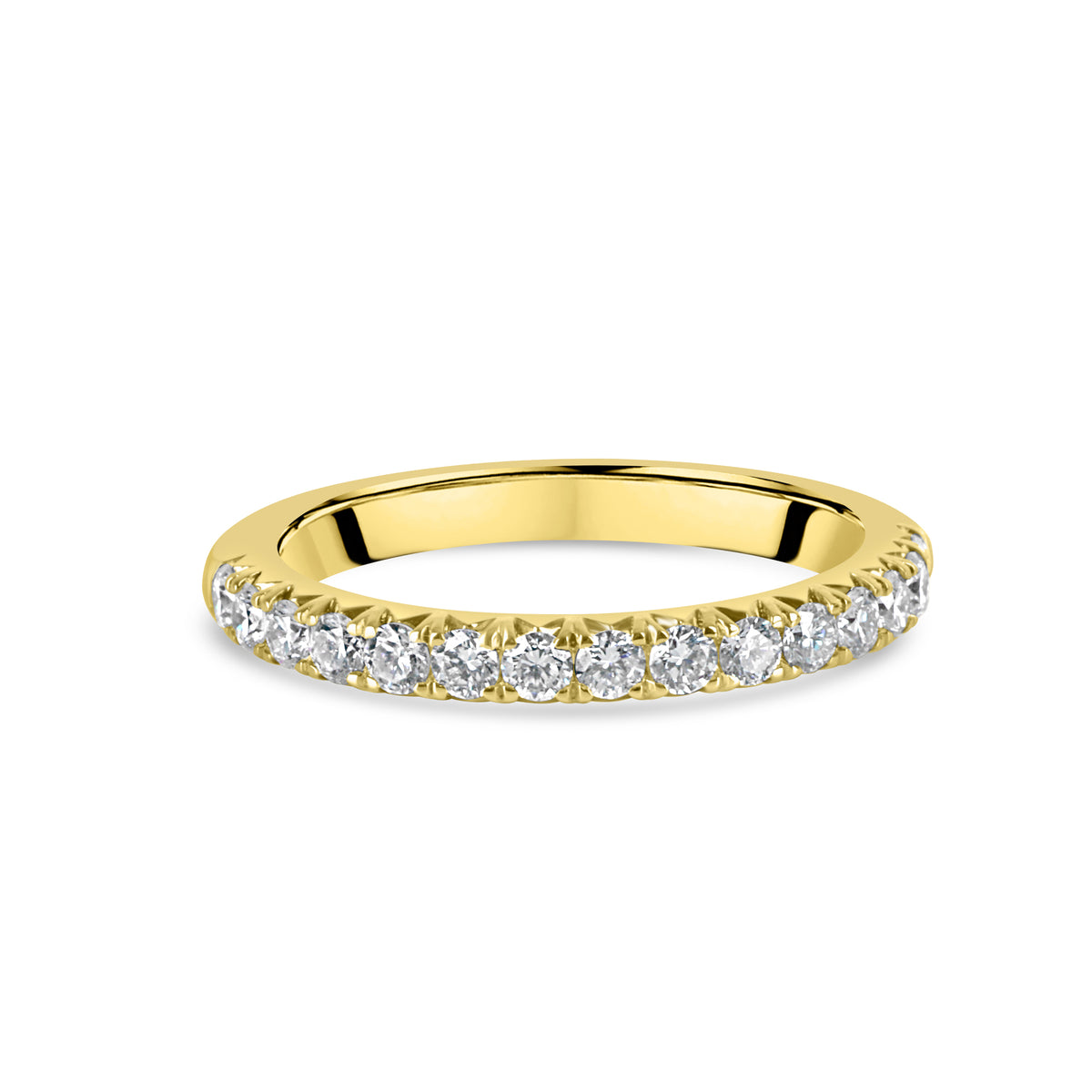 18ct Yellow Gold 0.50ct Diamond Half Eternity Ring