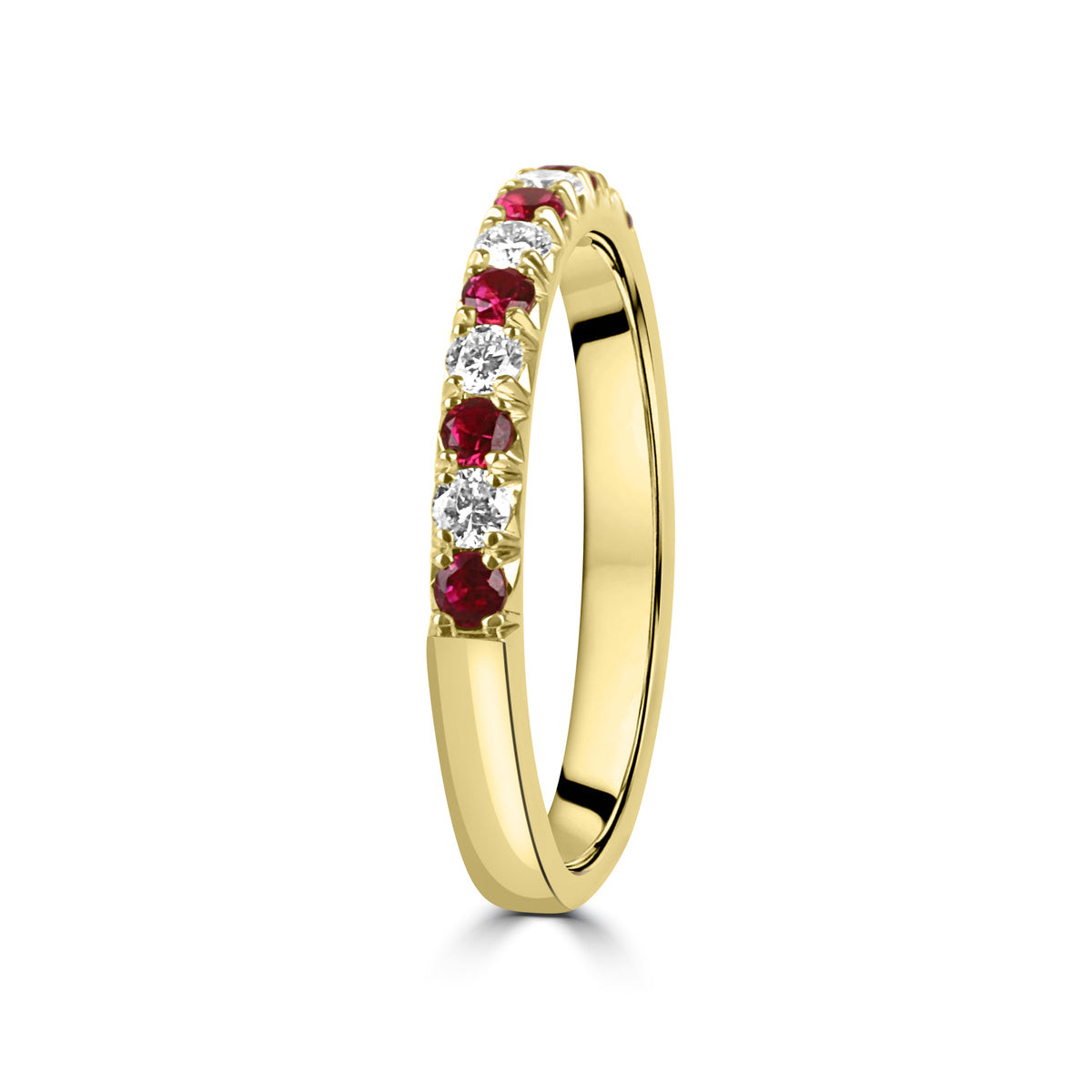 18ct Gold 0.35ct Ruby and Diamond Eternity Ring