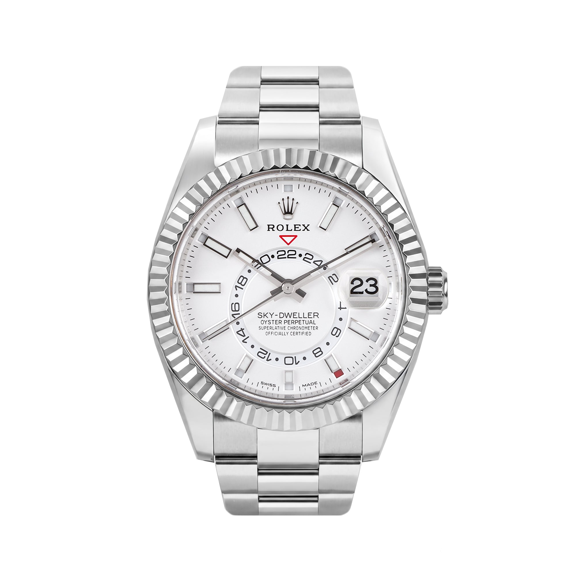 Rolex Sky-Dweller 42mm White Dial Pre-Owned Watch