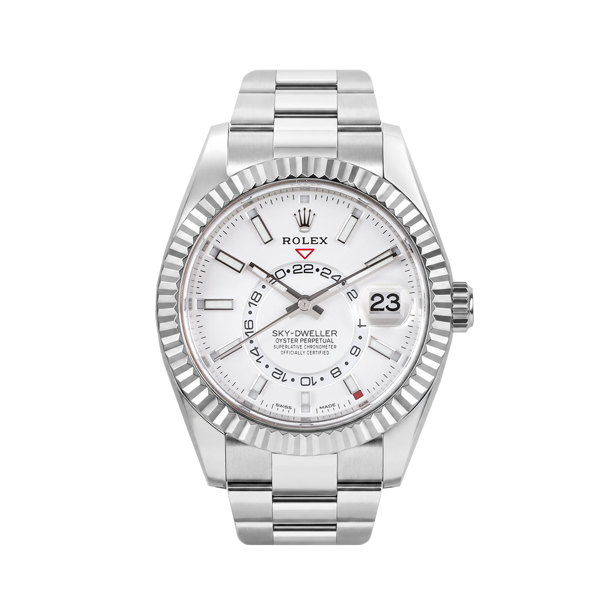 Rolex Sky-Dweller 42mm White Dial Pre-Owned Watch