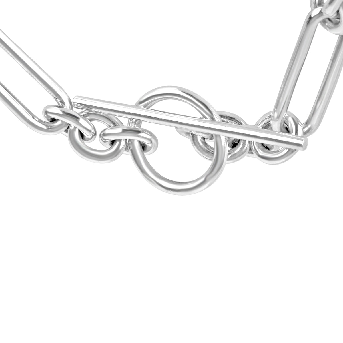 Silver Handmade Chain Link Bracelet