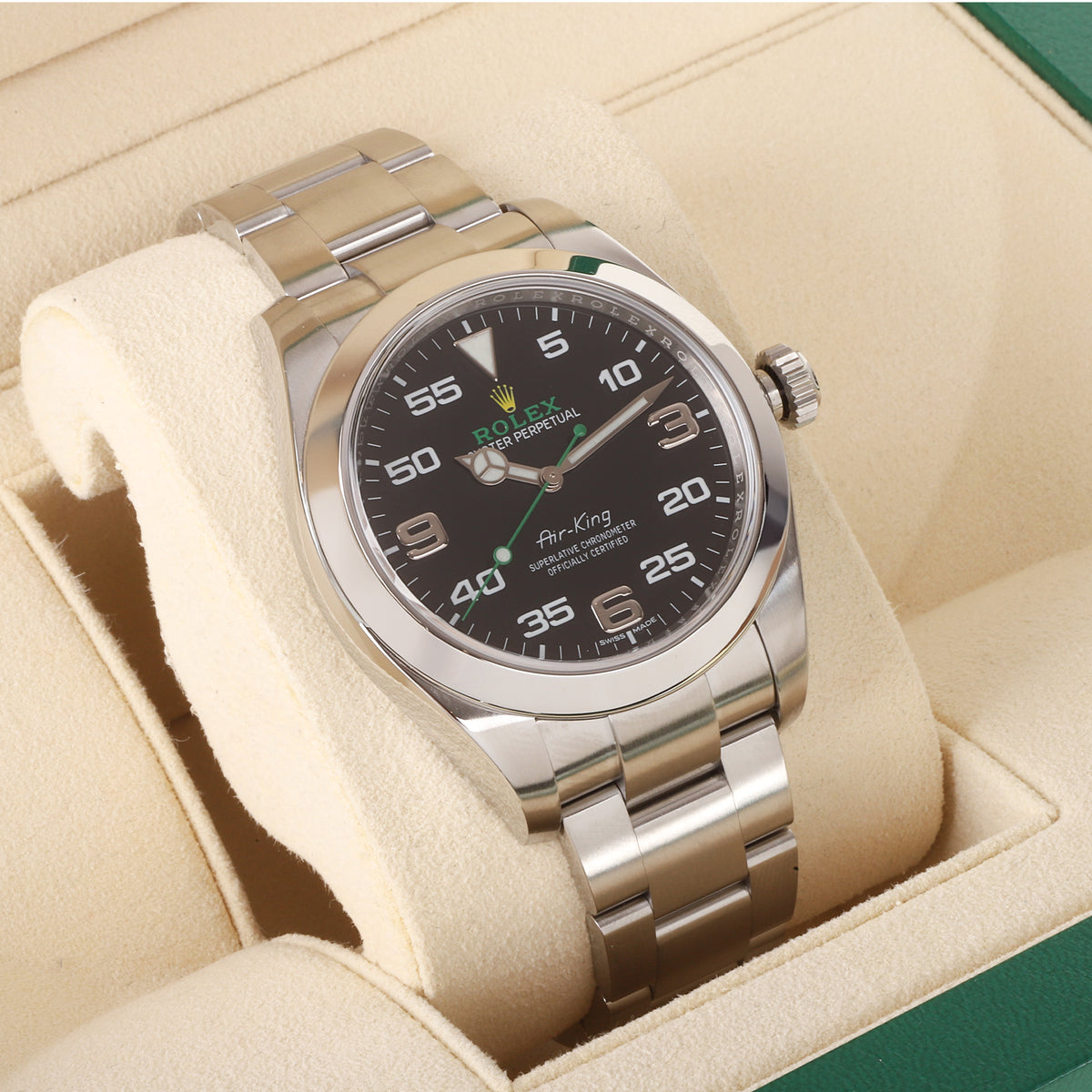 Rolex Air-King 40mm Black Dial Pre-Owned Watch
