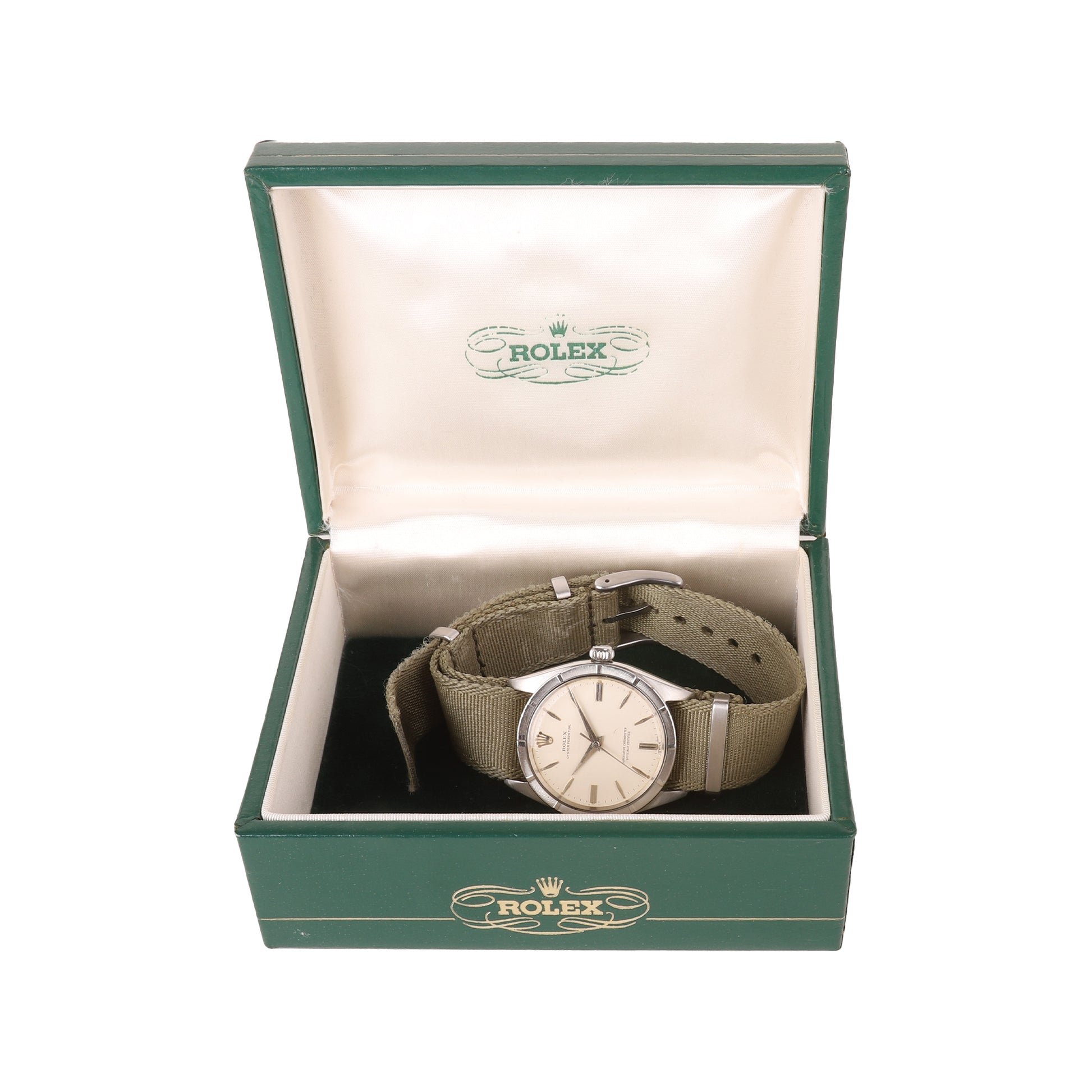 Vintage Circa 1961 Rolex Pre-owned Watch With Nato Strap