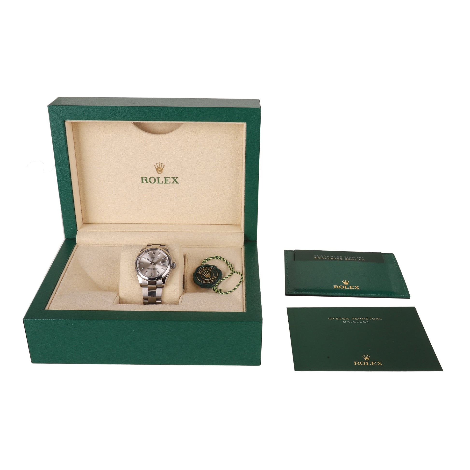 Rolex Datejust in Steel With Silver Dial Pre-owned Watch
