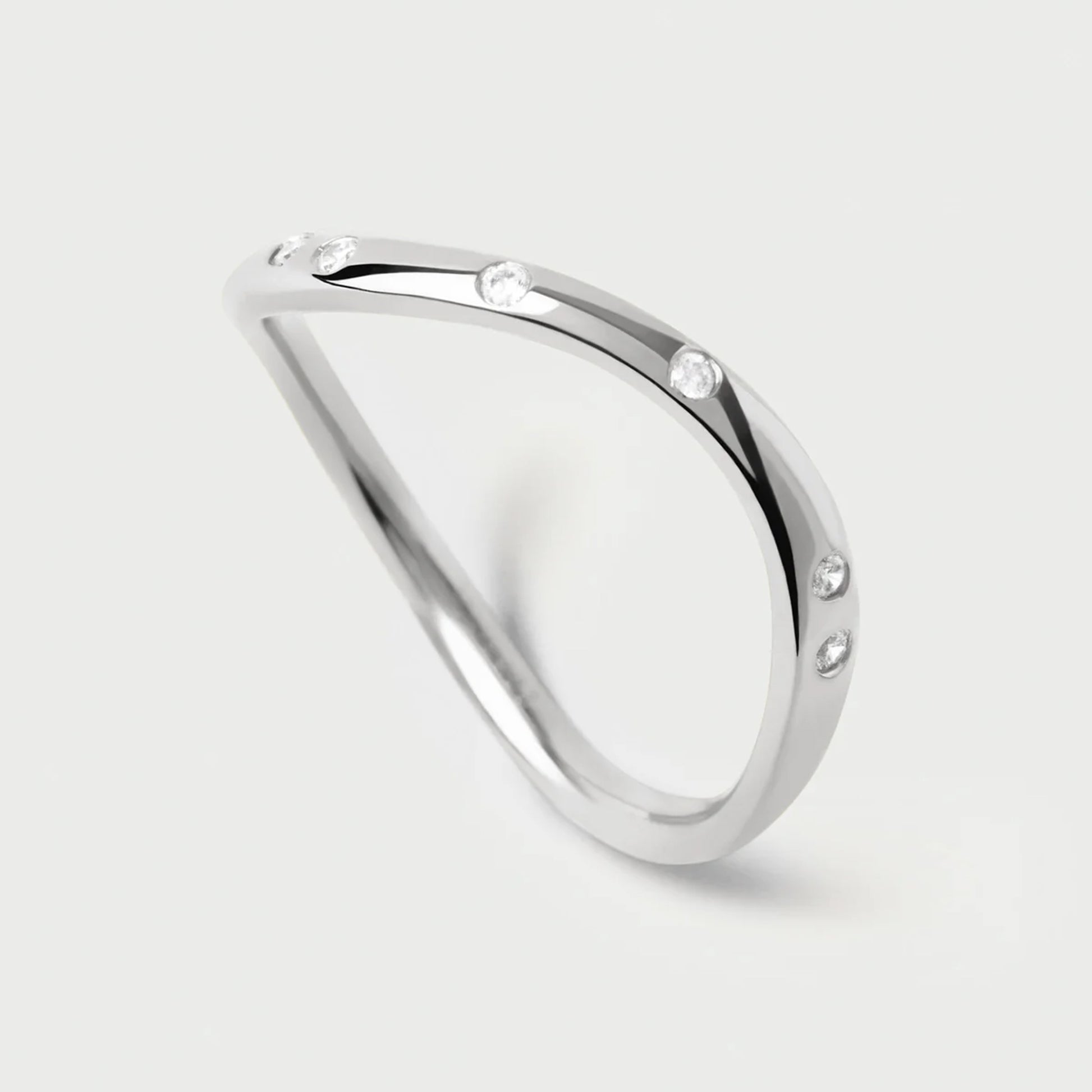 PDPAOLA sterling Silver 'Air' Ring