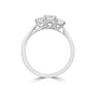 1.06ct Emerald Cut Diamond Three Stone Ring