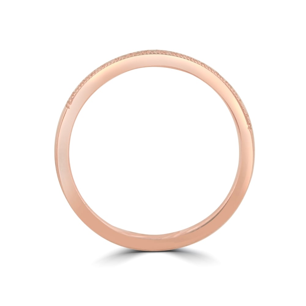 18ct Rose Gold 0.15ct Round Diamond Wedding Ring