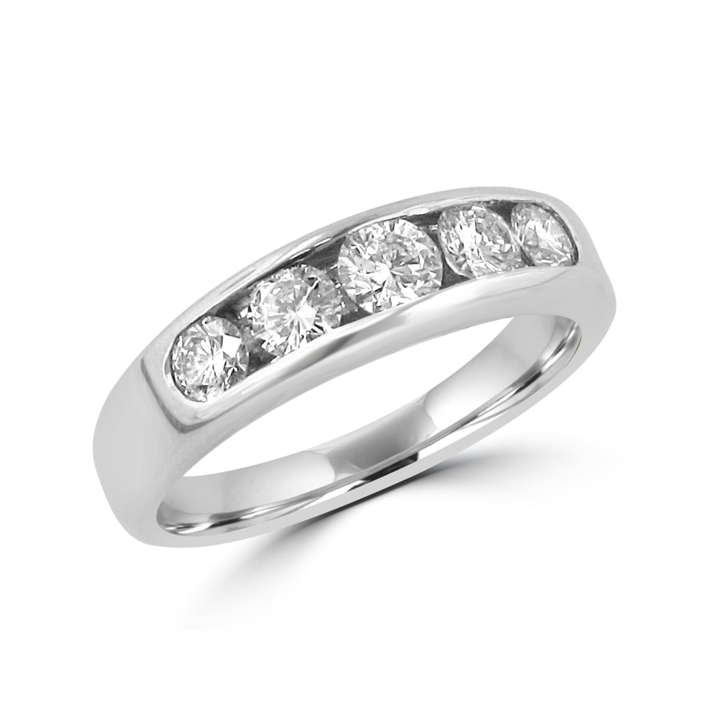 0.84ct Five Stone Diamond Eternity Ring