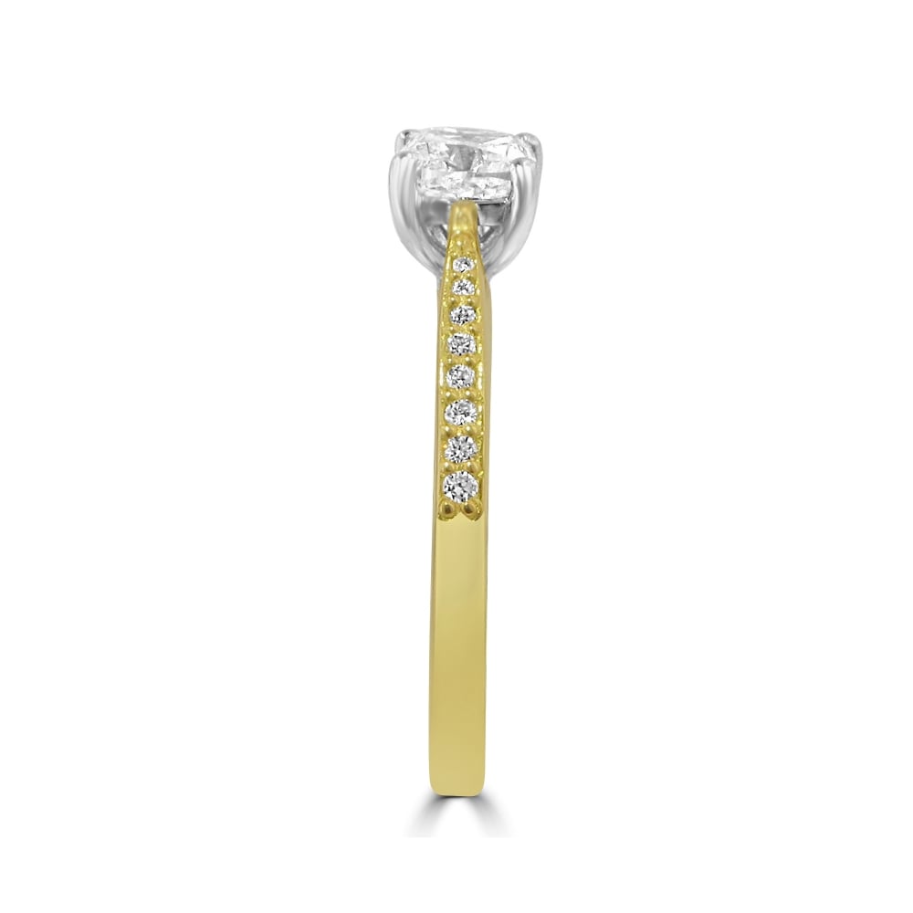 0.70ct Cushion Cut Diamond Engagement Ring