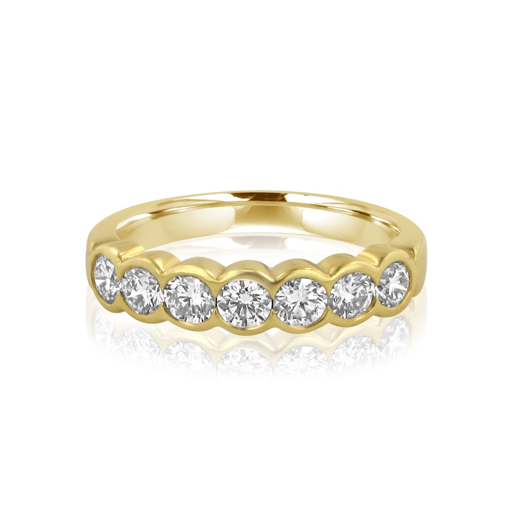 18ct Yellow Gold 1.10ct Round Diamond Ring