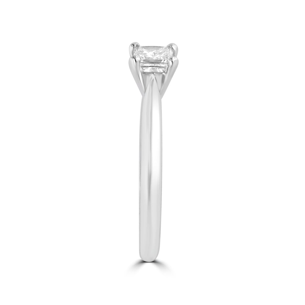 Princess HRD Certified Diamond 0.41ct  Engagement Ring