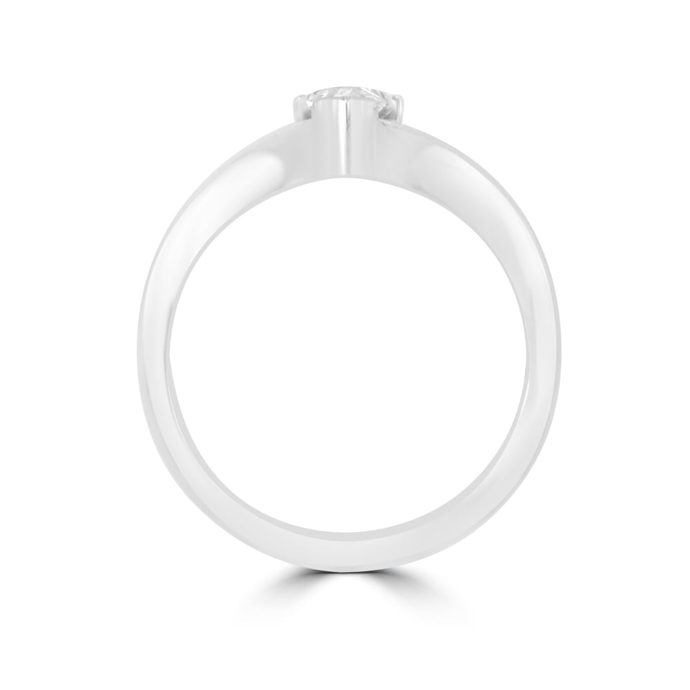 Pear Shape Diamond 0.71ct Engagement Ring