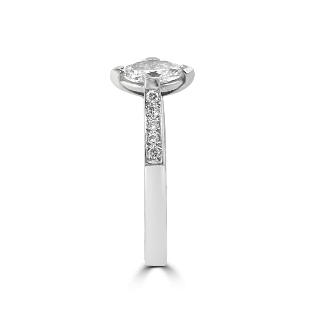 0.50ct Marquise Diamond Engagement Ring