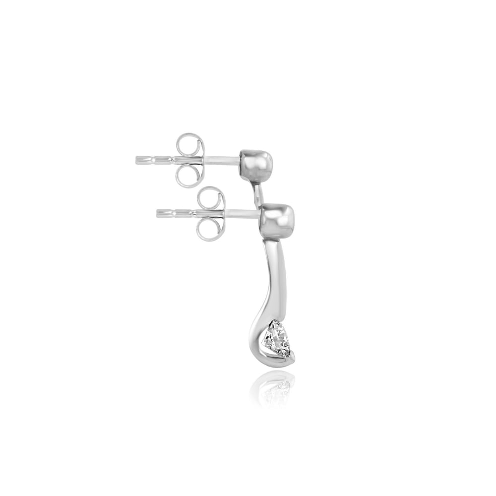 18ct White Gold 0.50ct Round Diamond Earrings