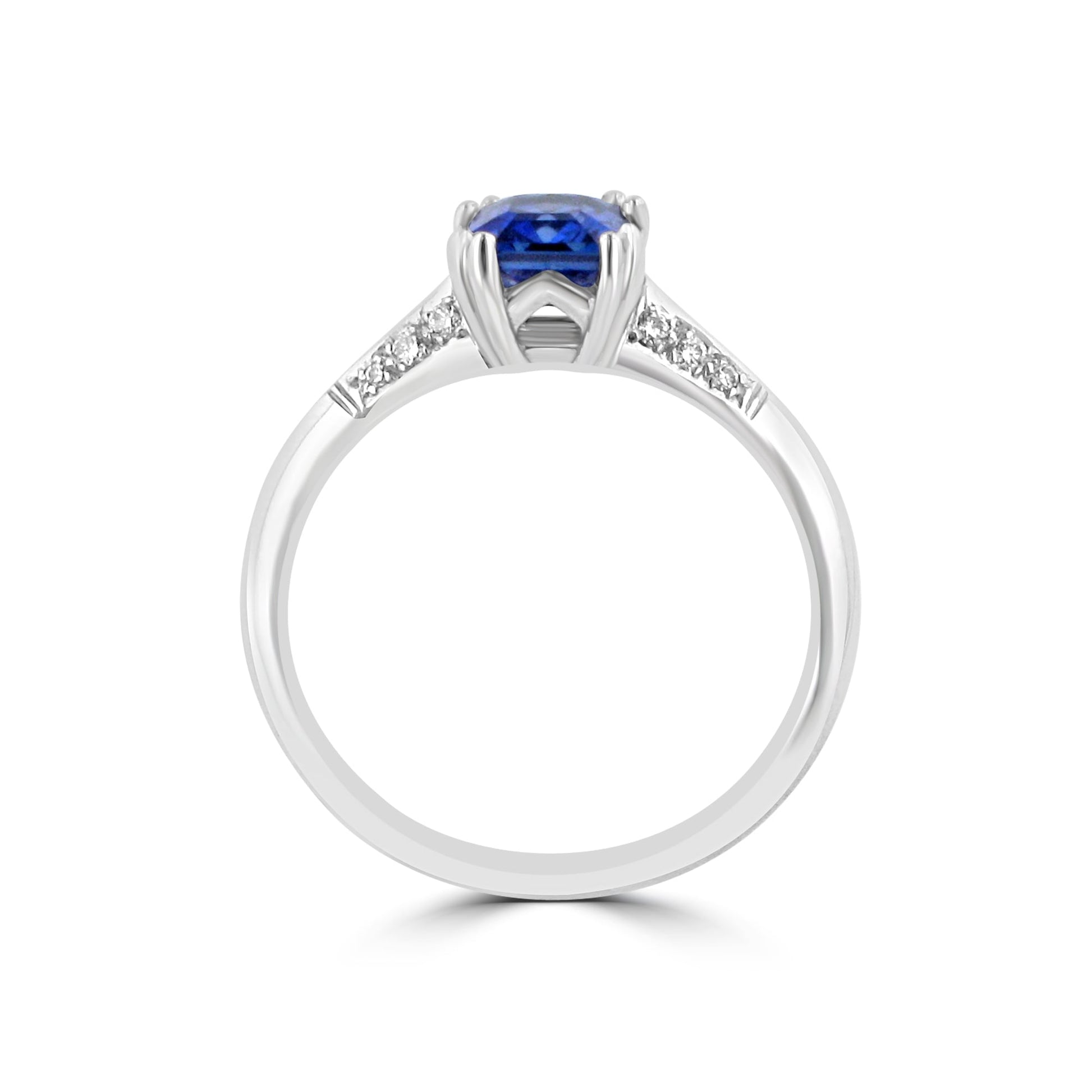 0.84ct Sapphire and Diamond Ring