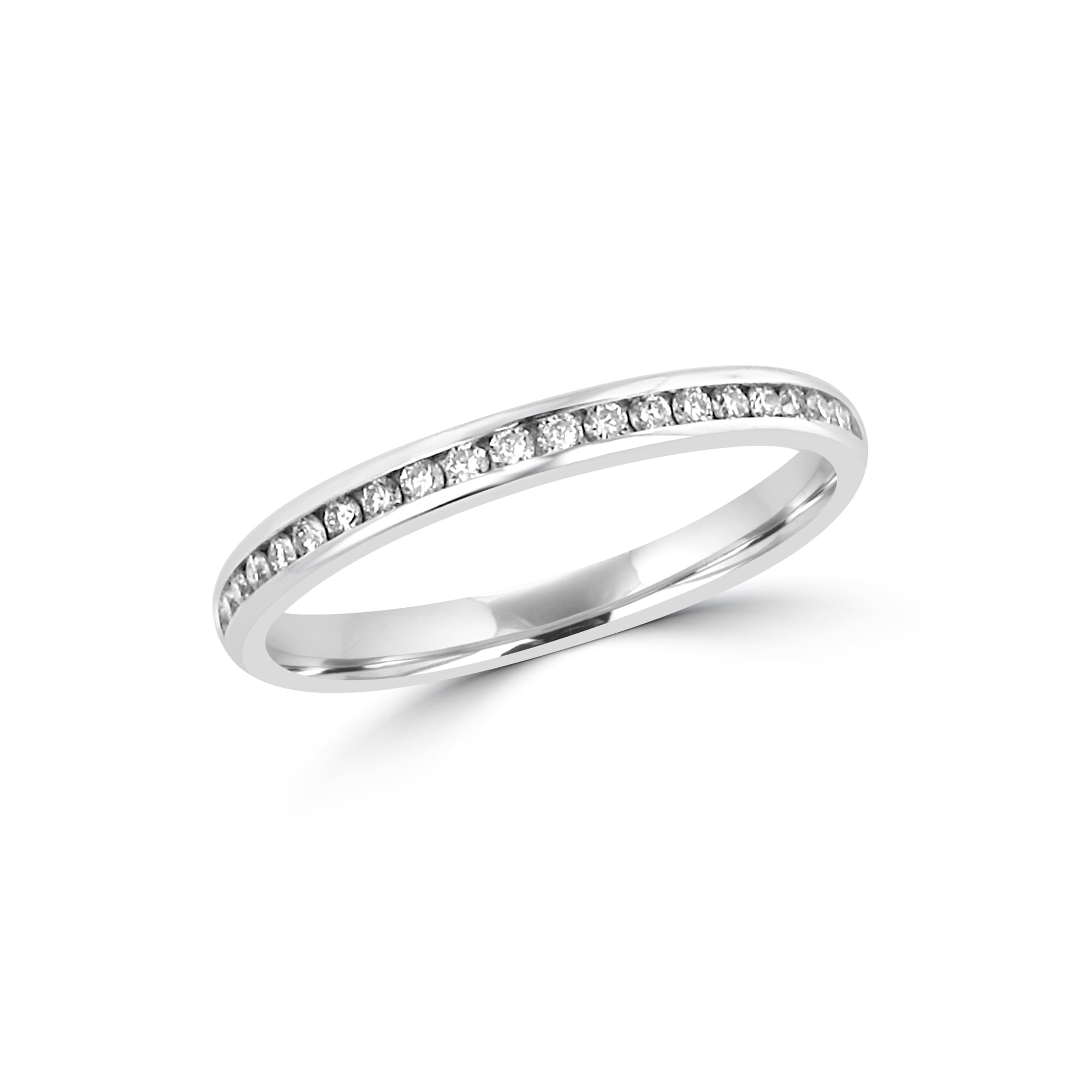 2.2mm Court Twenty-one Round Diamond Platinum Wedding Ring