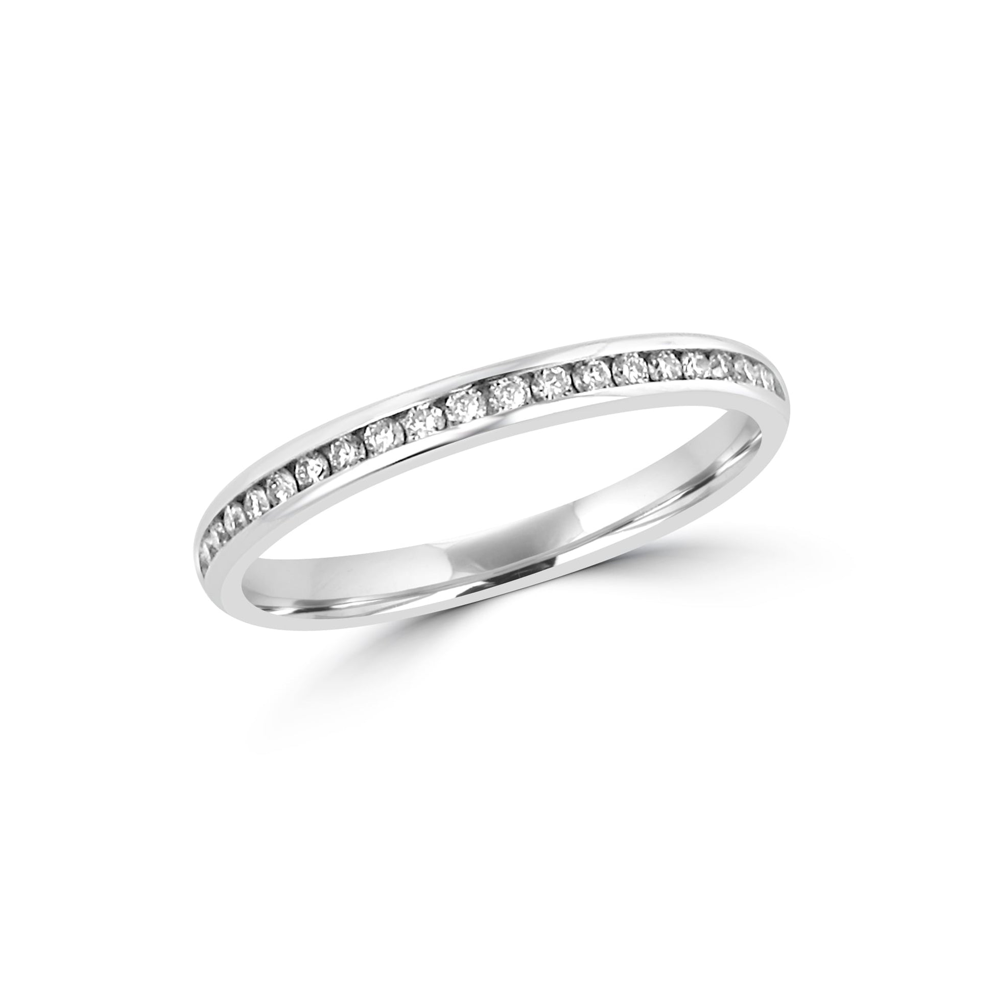 2.2mm Court Twenty-one Round Diamond Platinum Wedding Ring