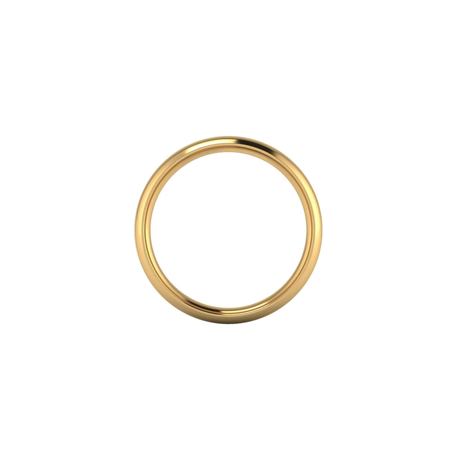 3mm 18ct Yellow Gold Traditional Court Wedding Ring