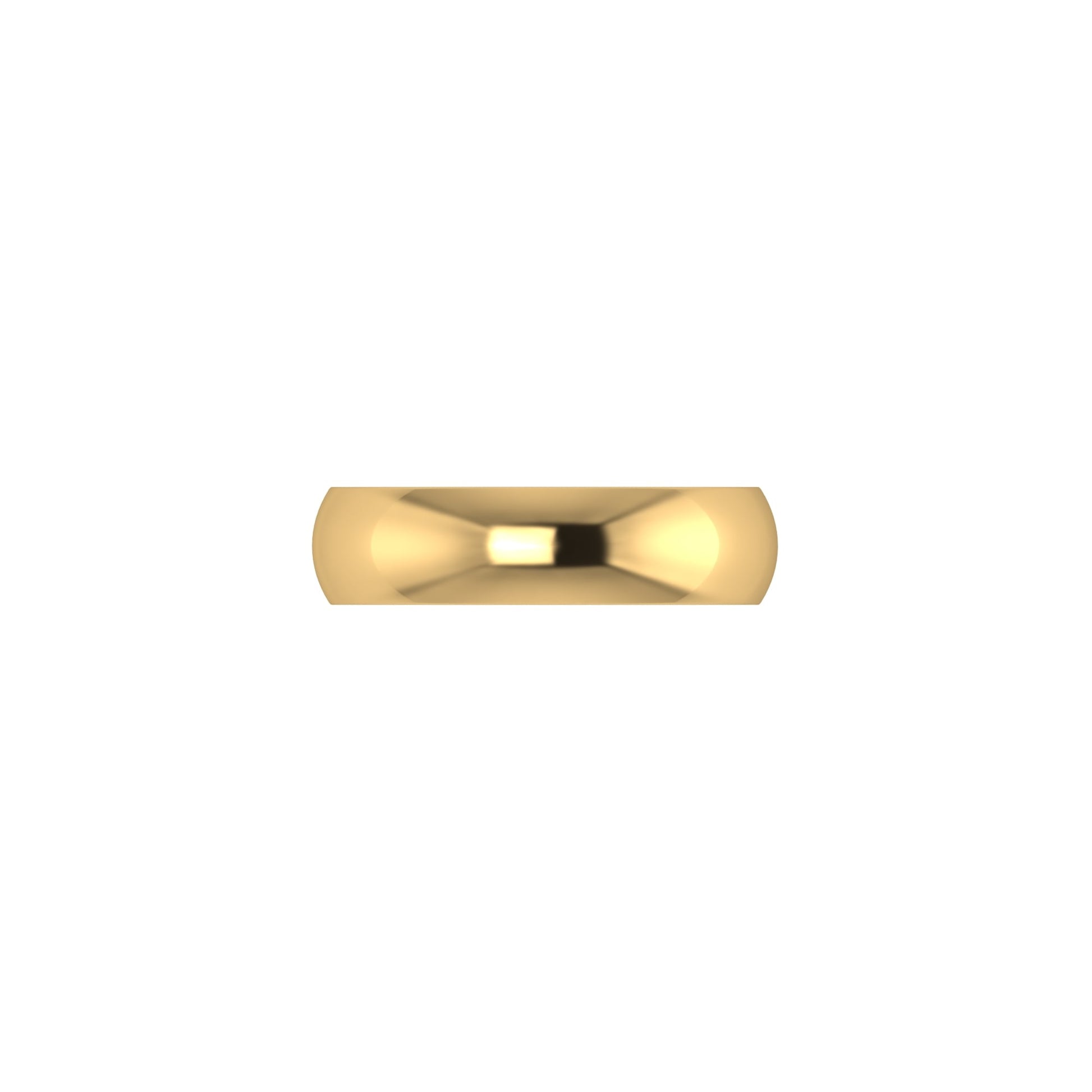 5mm 18ct Yellow Gold Traditional Court Wedding Ring