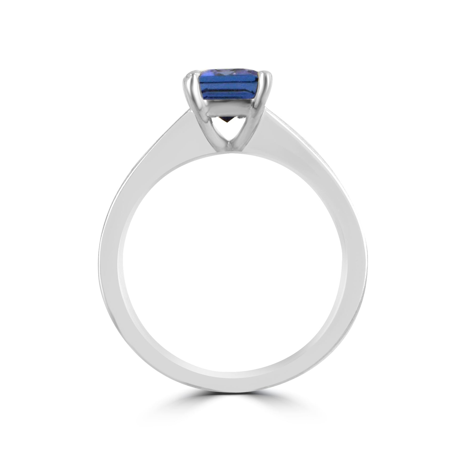 1.68ct Tanzanite and Diamond Ring in 18ct White Gold