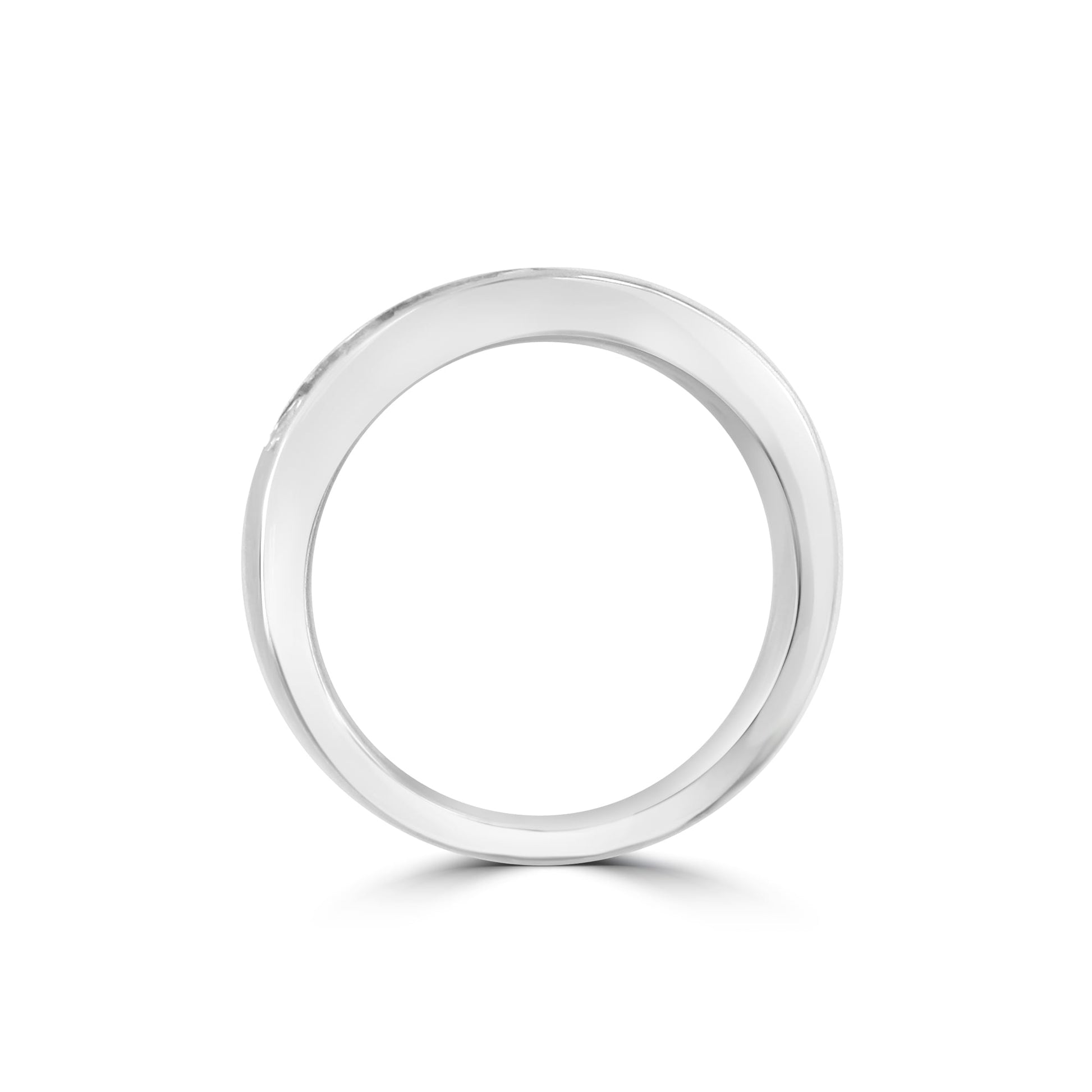 18ct White Gold Princess and Baguette Diamond Eternity Ring 0.82ct Total