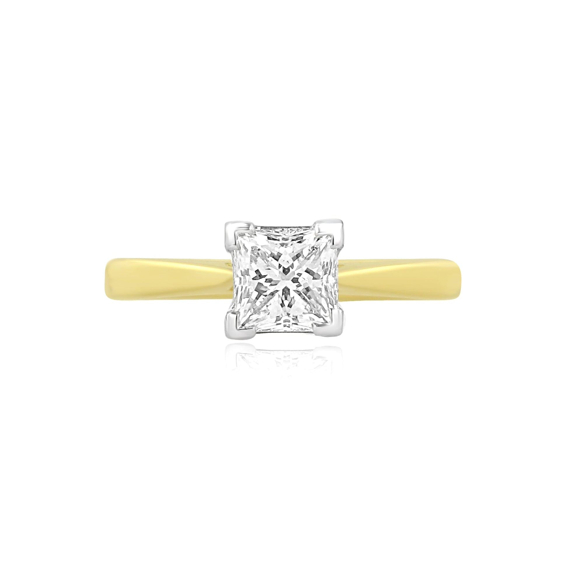 18ct Gold GIA 1.02ct Diamond Solitaire Engagement Ring