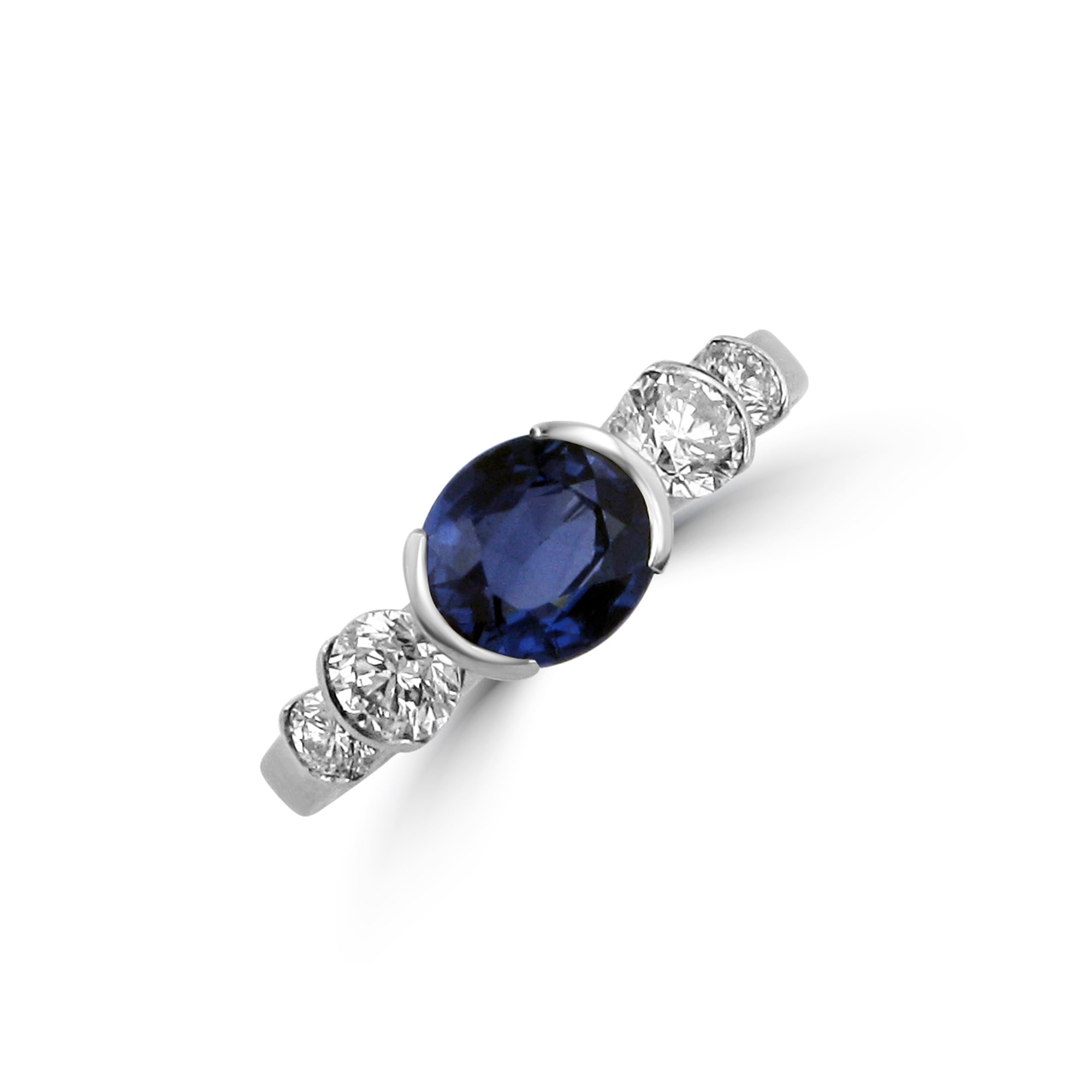1.44ct Sapphire and Diamond Five Stone Ring