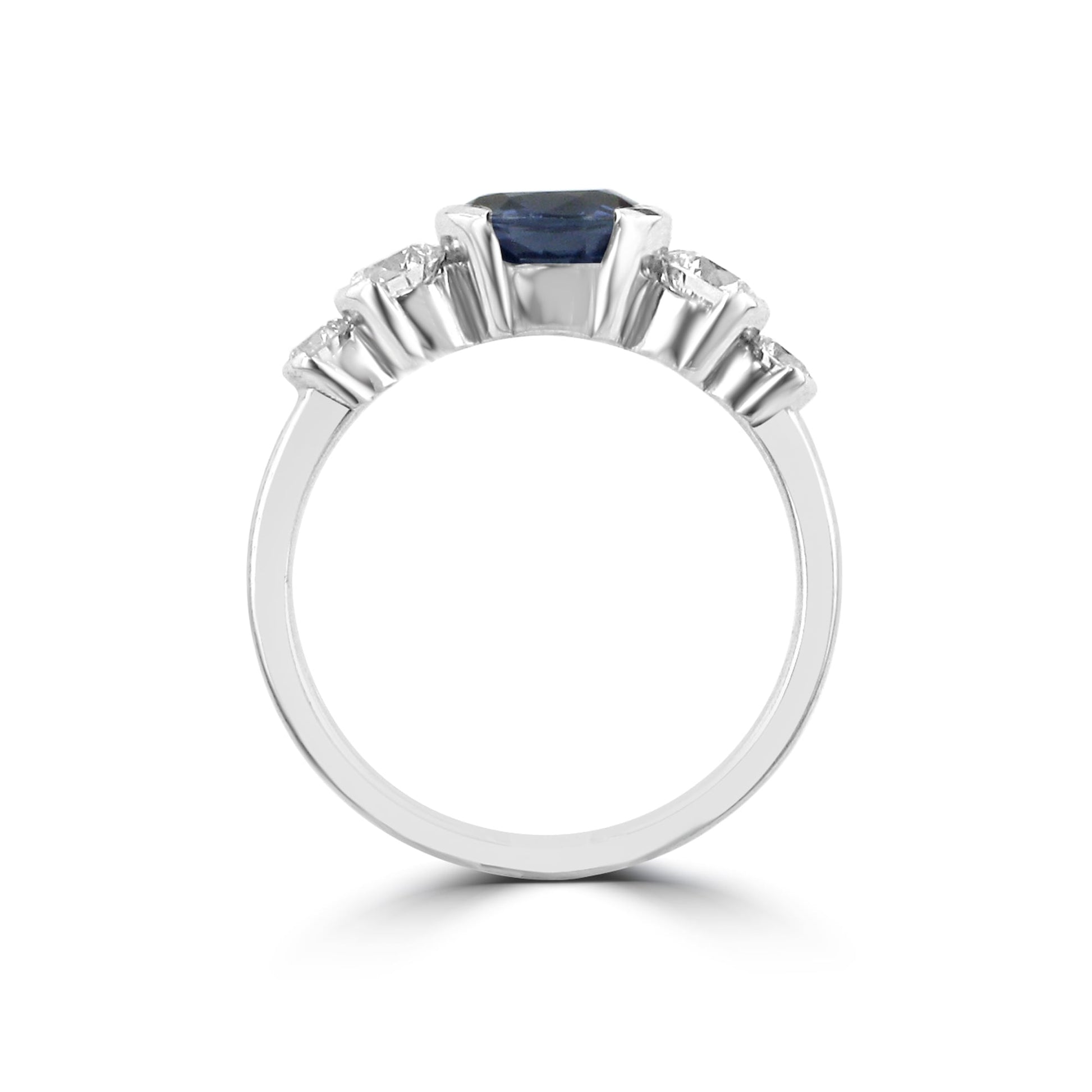 1.44ct Sapphire and Diamond Five Stone Ring