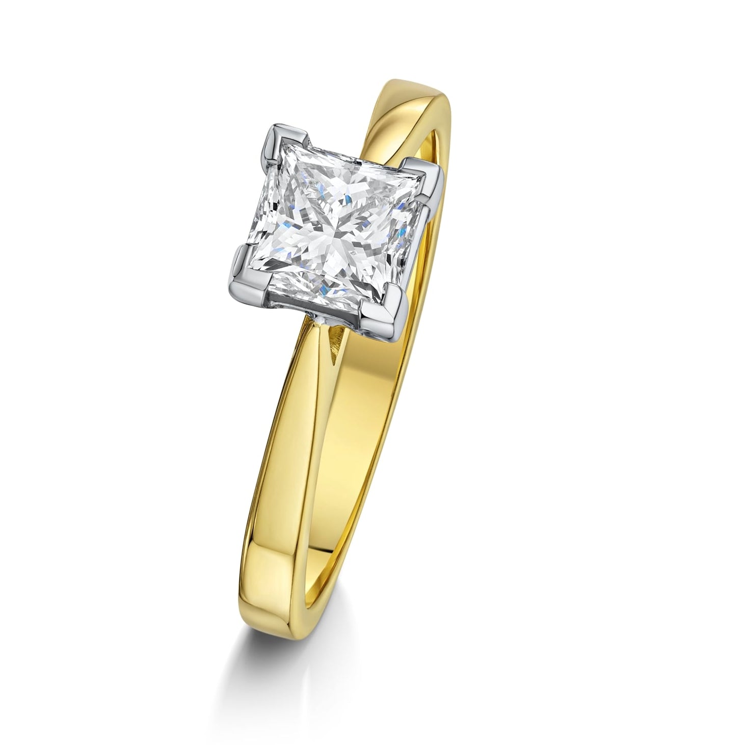 18ct Gold GIA 1.02ct Diamond Solitaire Engagement Ring