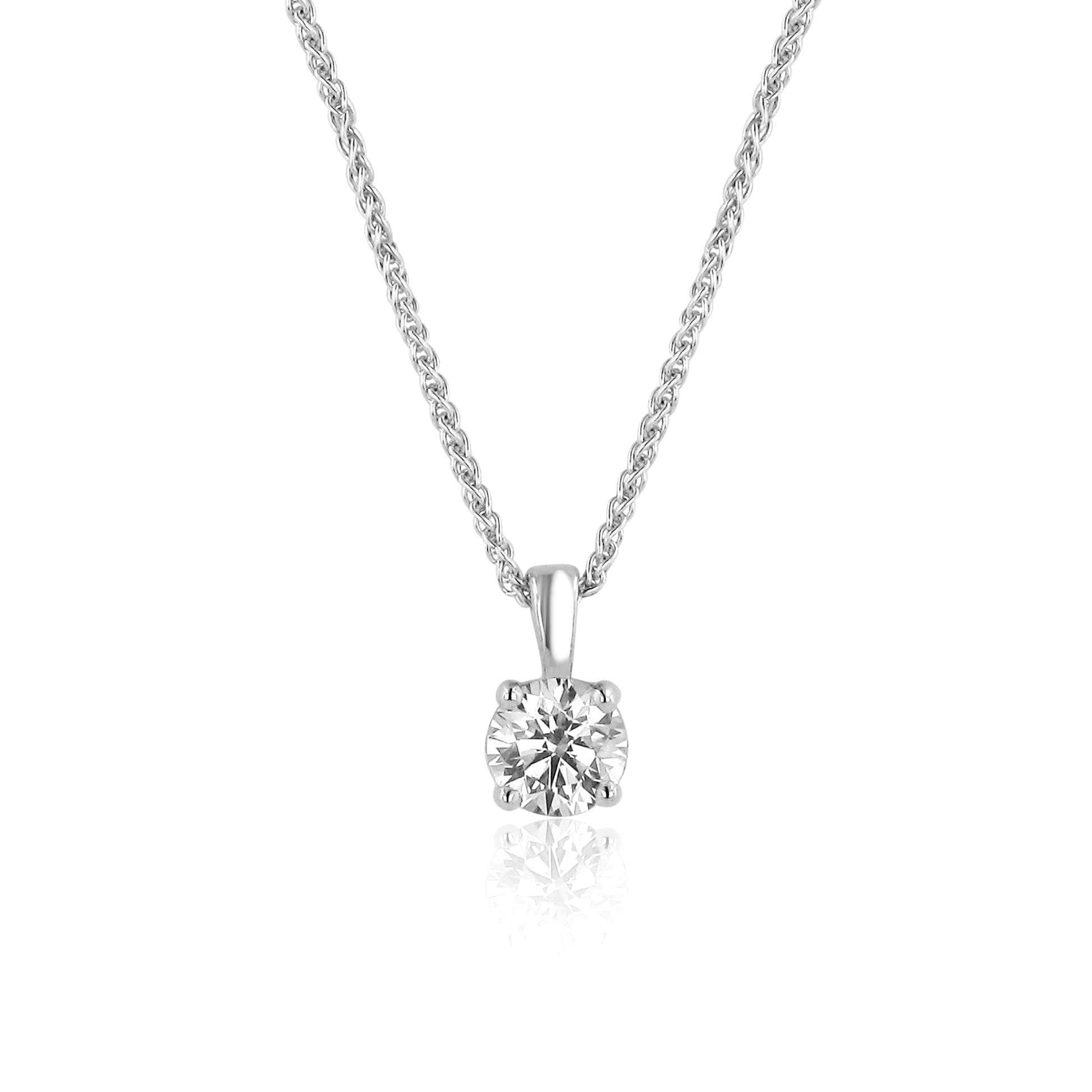 One Carat Diamond Necklace With a GIA Certified Diamond
