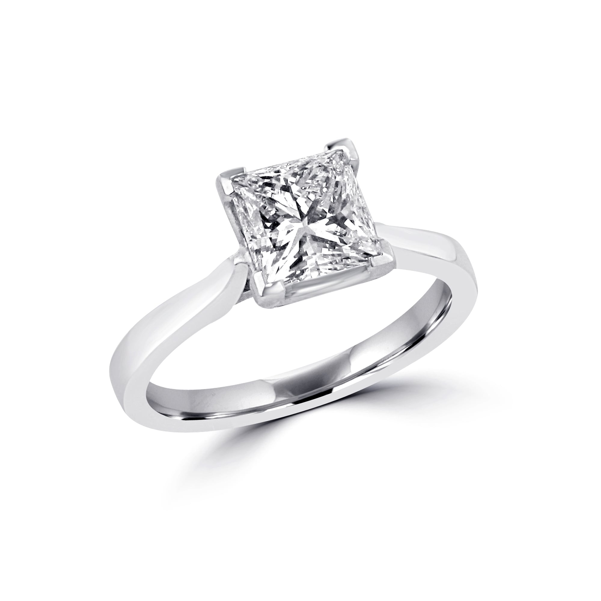 1.51ct Square Diamond Solitaire Ring WIth GIA Certificate