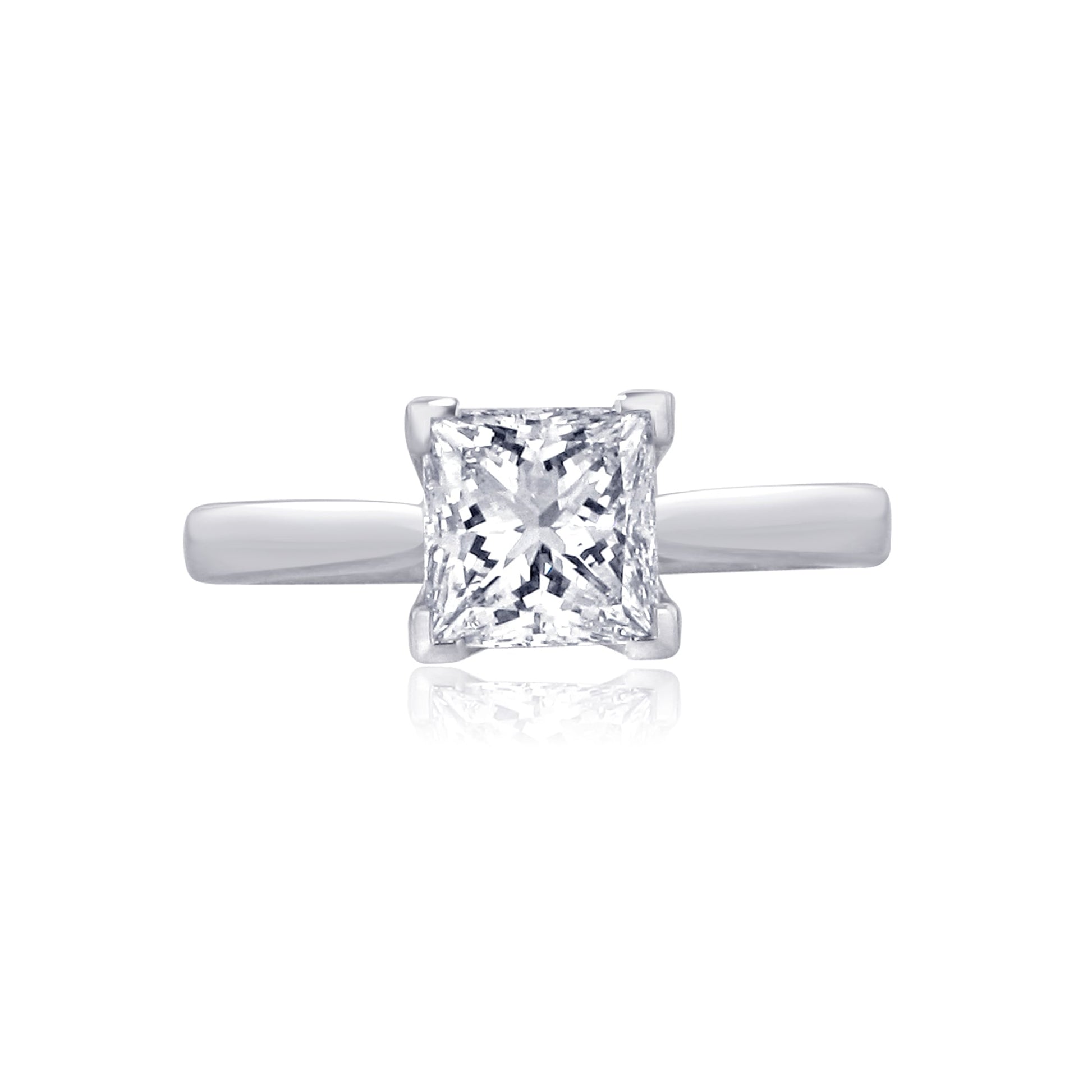 1.51ct Square Diamond Solitaire Ring WIth GIA Certificate