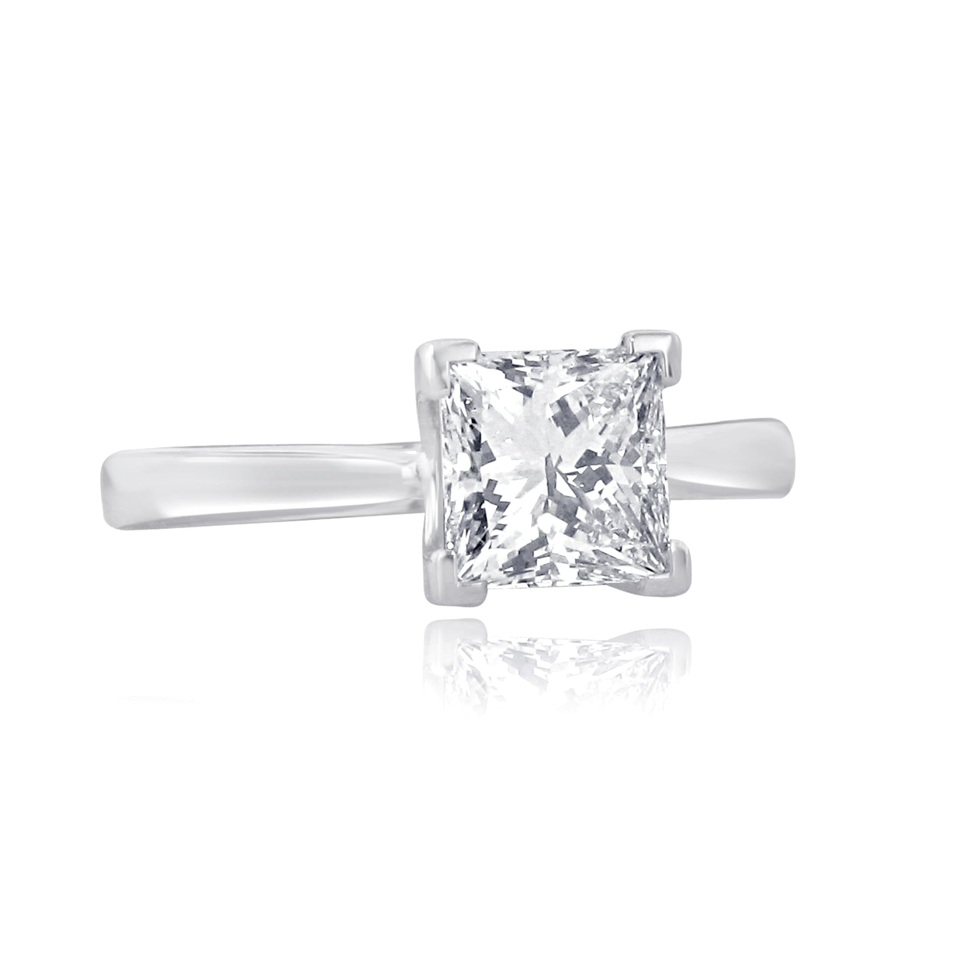 1.51ct Square Diamond Solitaire Ring WIth GIA Certificate