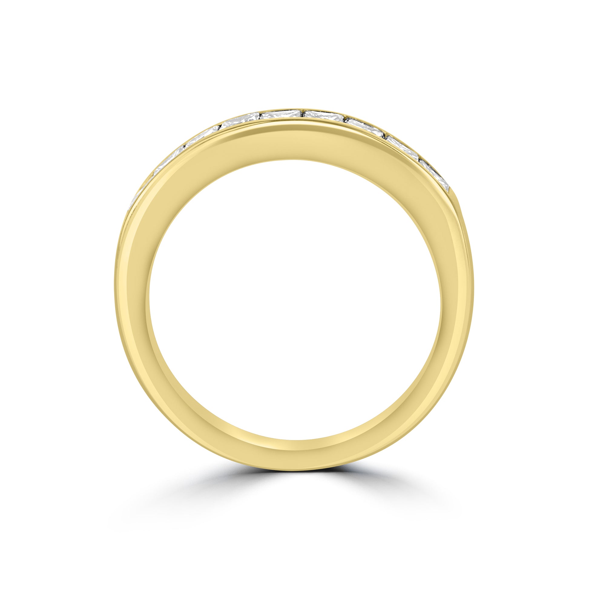 14ct Recycled Yellow Gold 0.68ct Princess Cut Diamond Pre-Owned  Ring