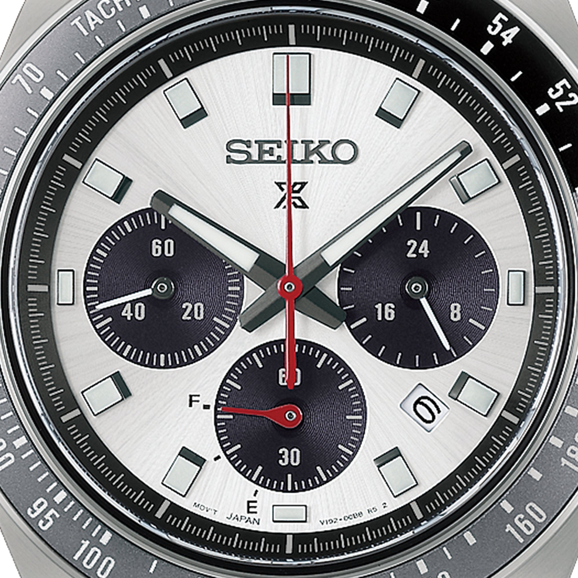 Seiko Prospex Speedtimer “Racing” Solar Chronograph in Silver tone
