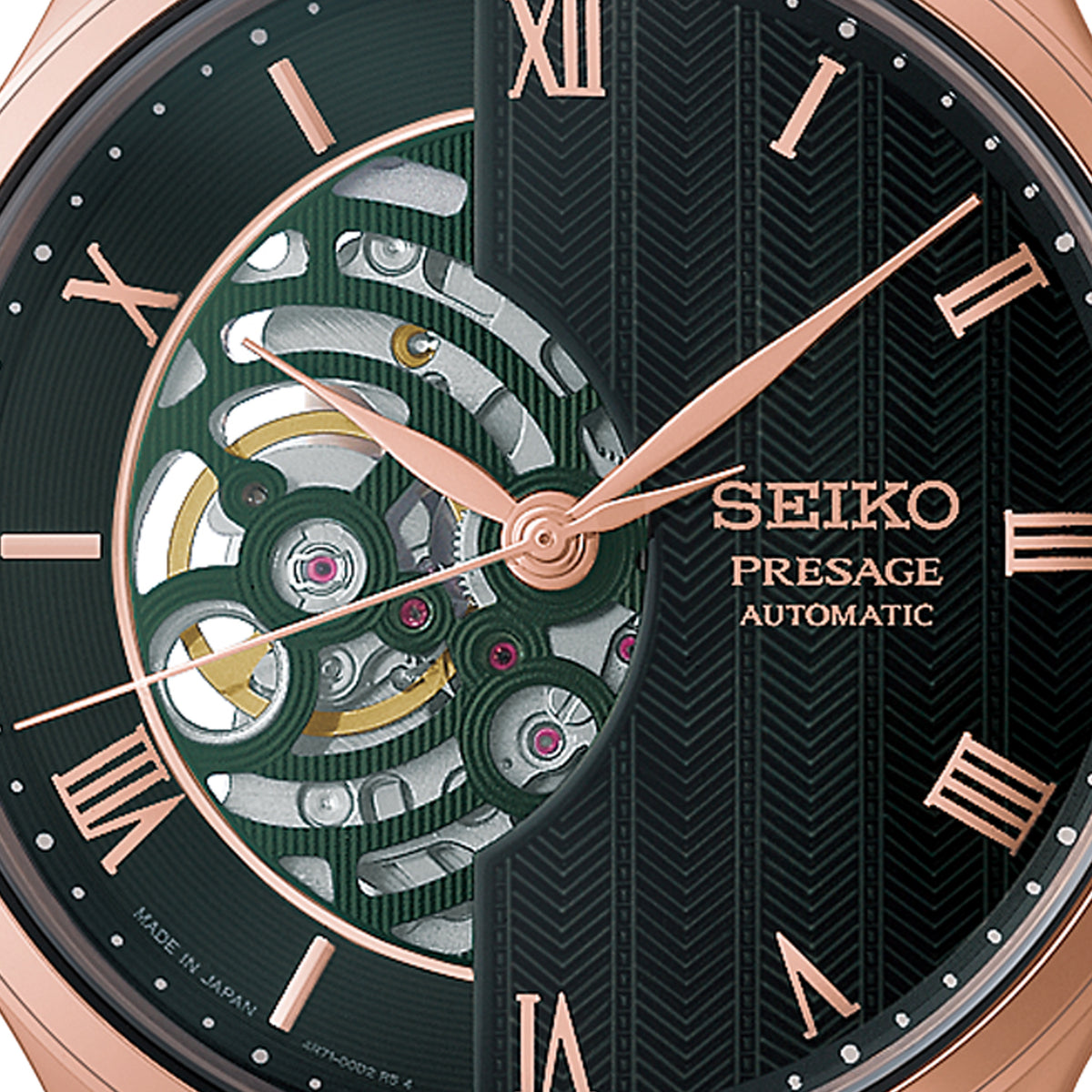 Seiko Presage Japanese Zen Gardens Watch in Twilight Green