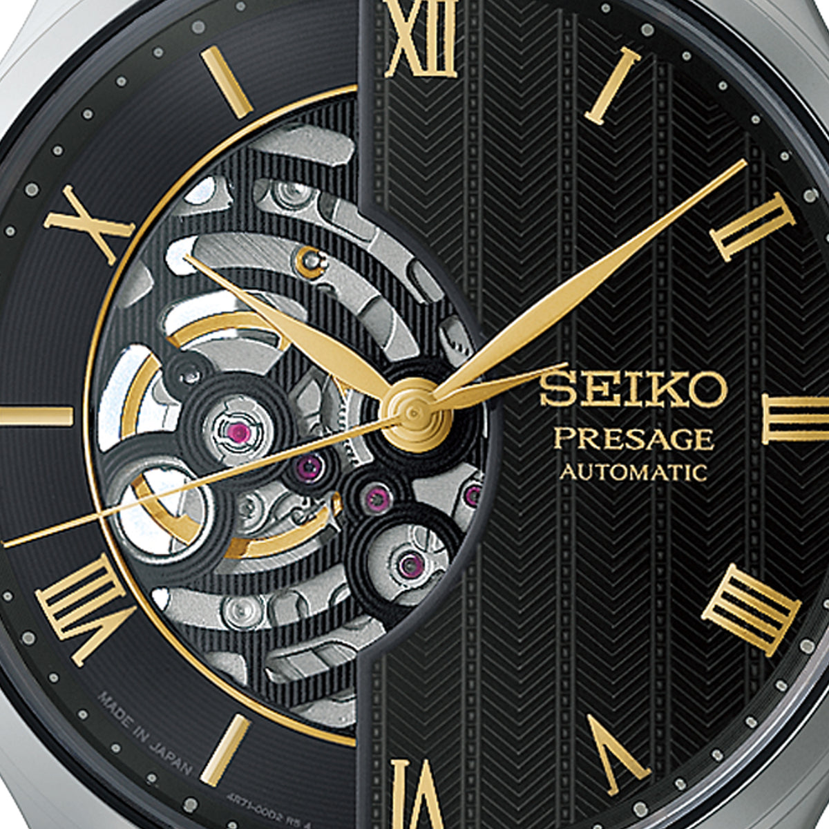 Seiko Presage Japanese Zen Gardens Watch in Moonlight Black
