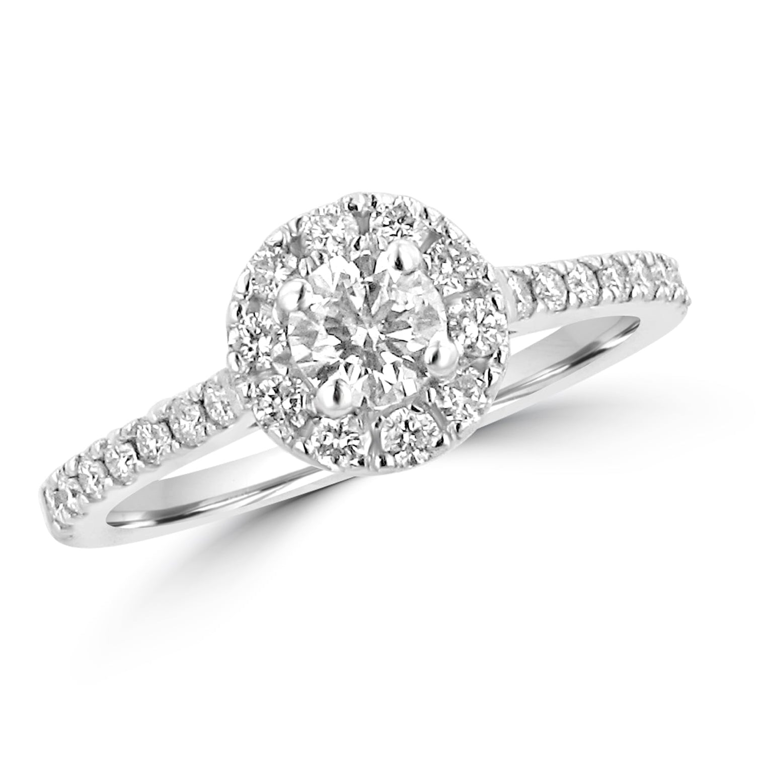 0.29ct Round Diamond Halo Ring
