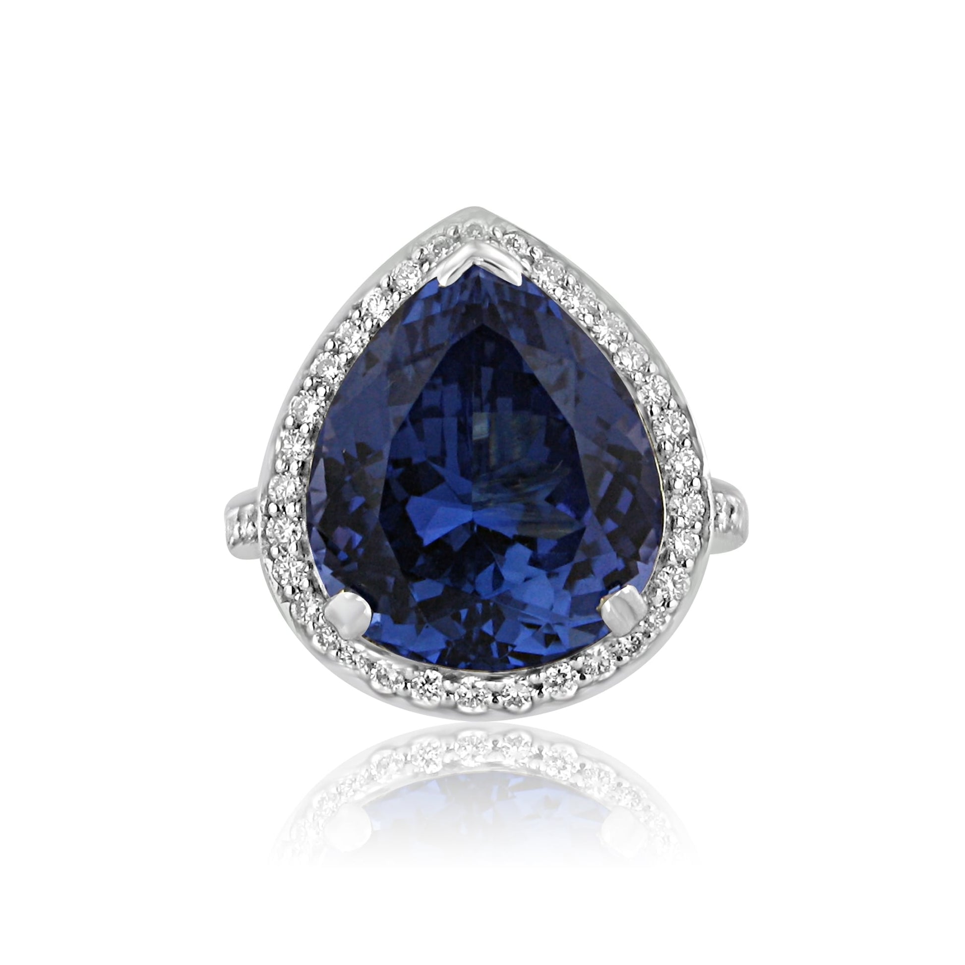 Ten Carat Tanzanite Cocktail Ring