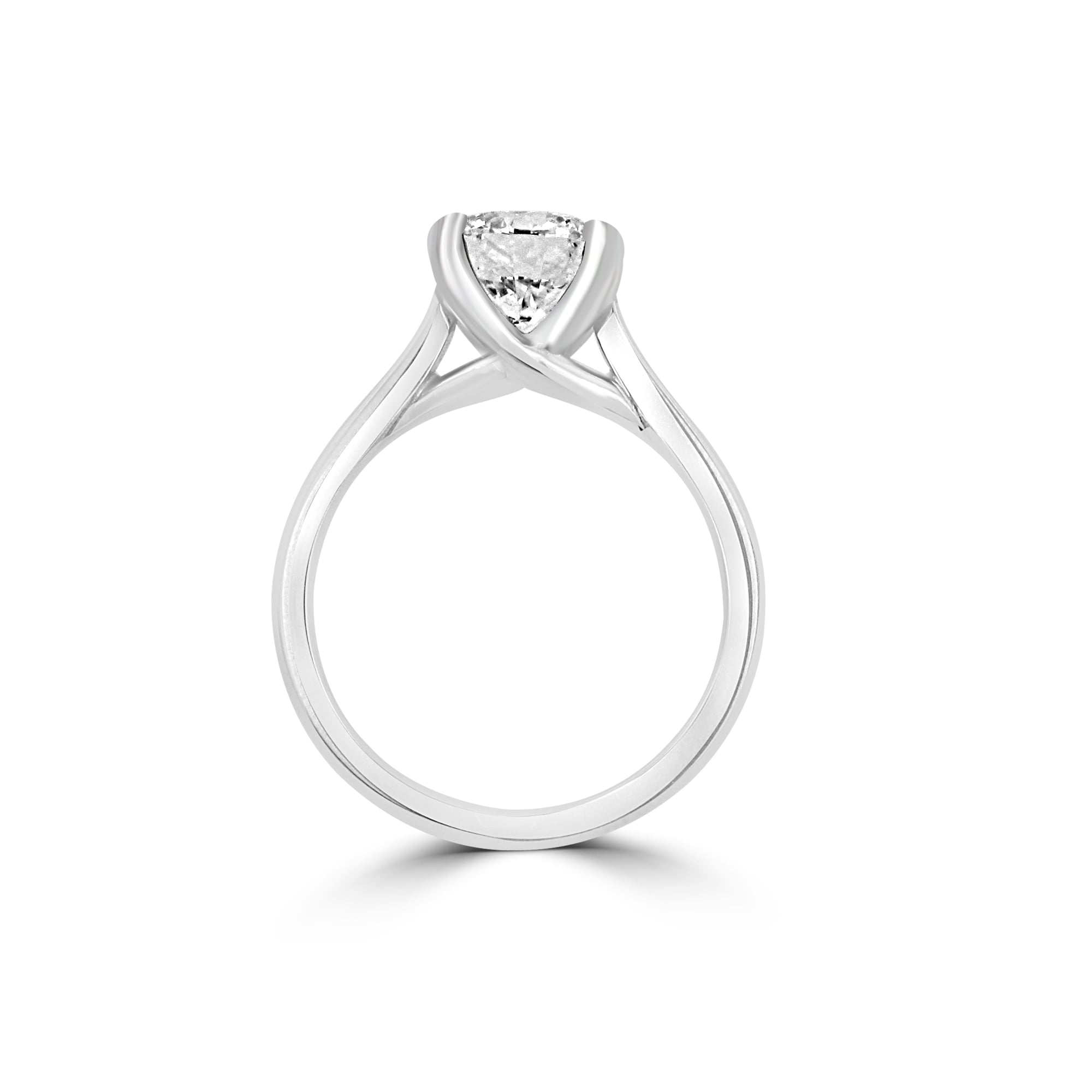 GIA Certified 2.01ct Round Diamond Solitaire Ring