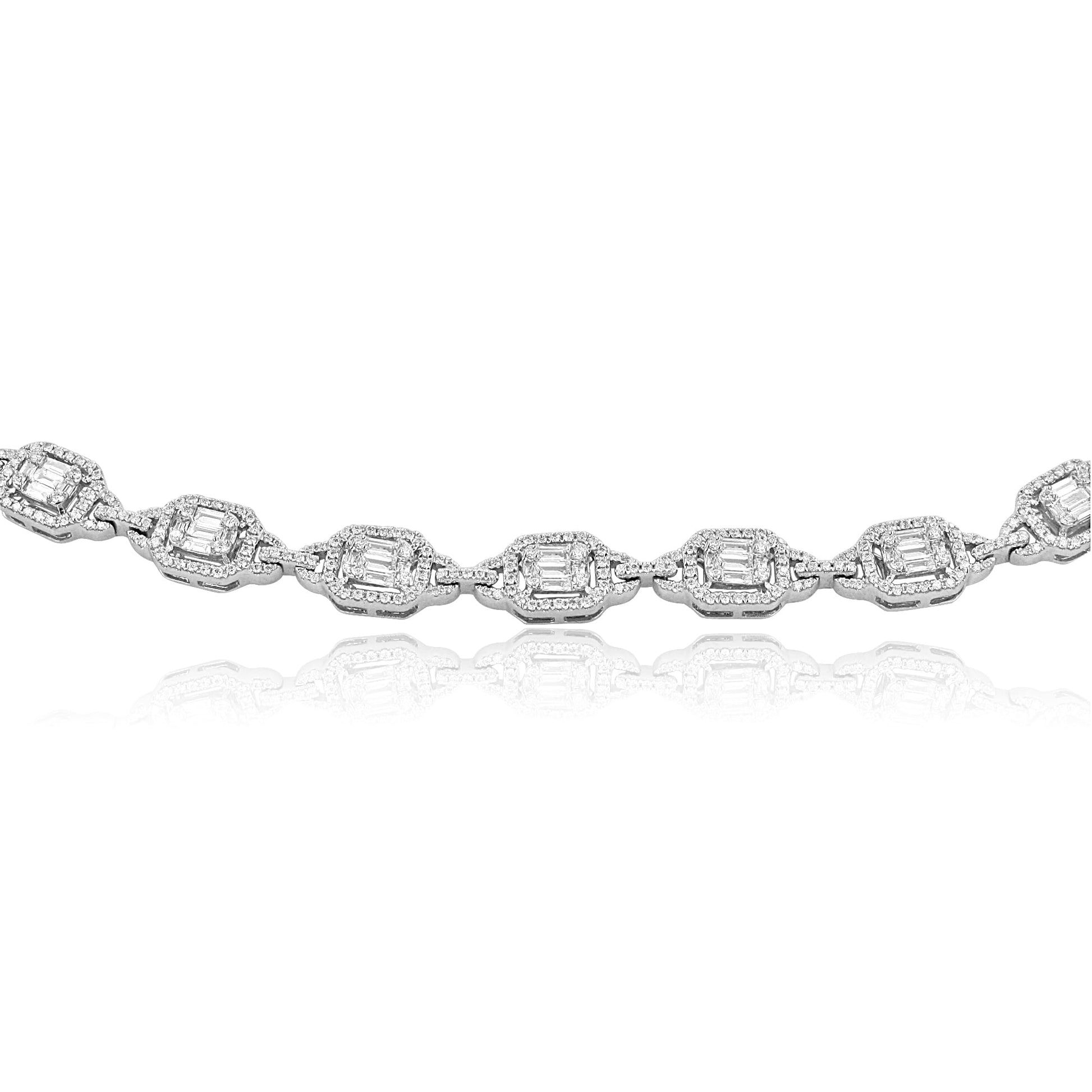 3.26ct Vintage Inspired Diamond Bracelet