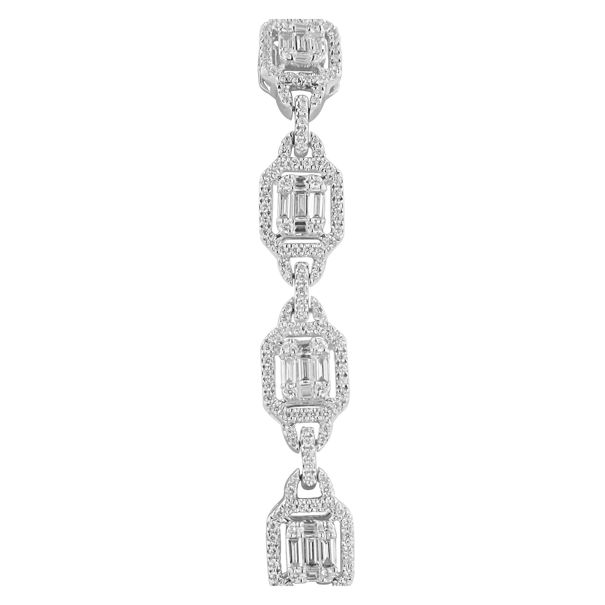 3.26ct Vintage Inspired Diamond Bracelet