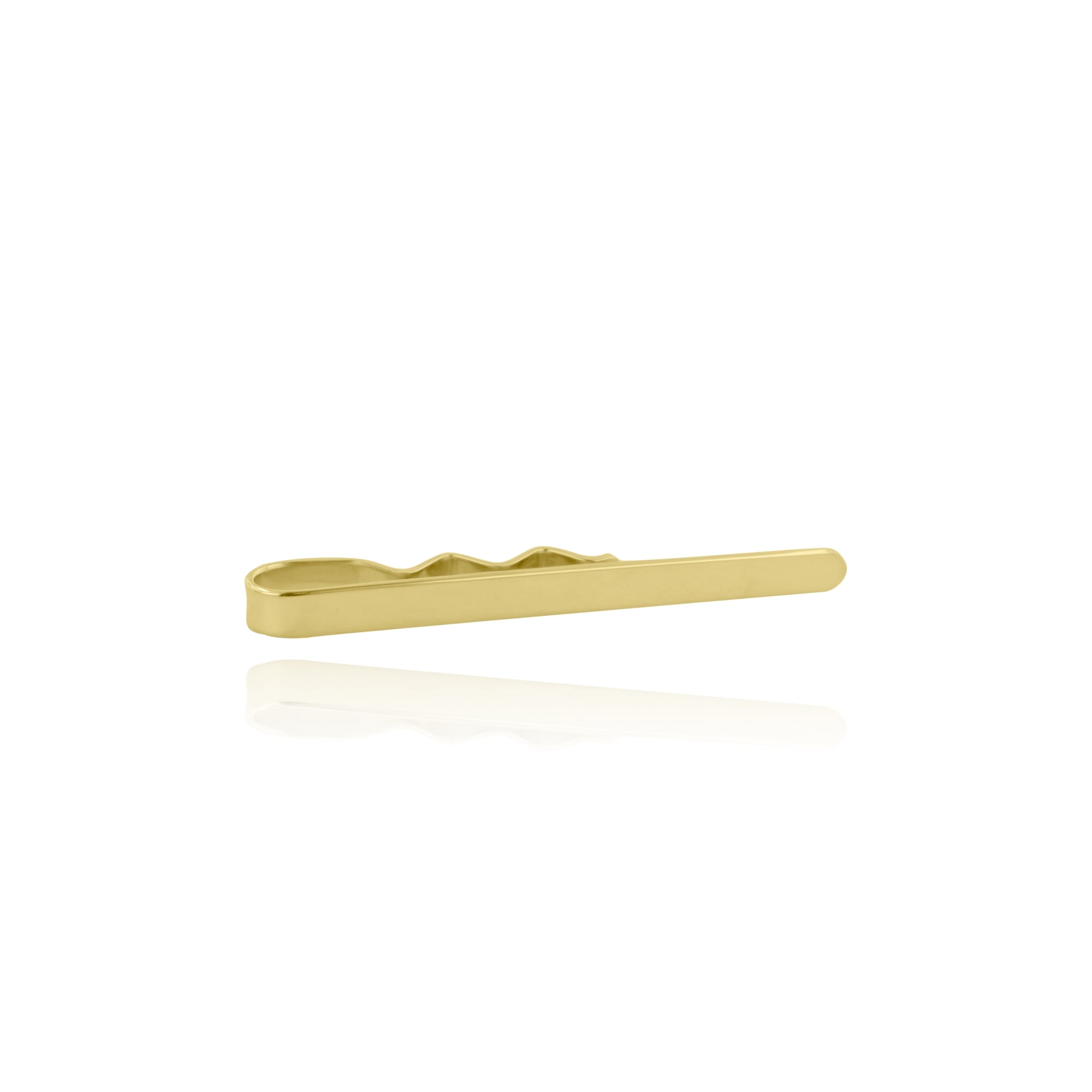 Engraveable 9ct Yellow Gold Long Tie Clip