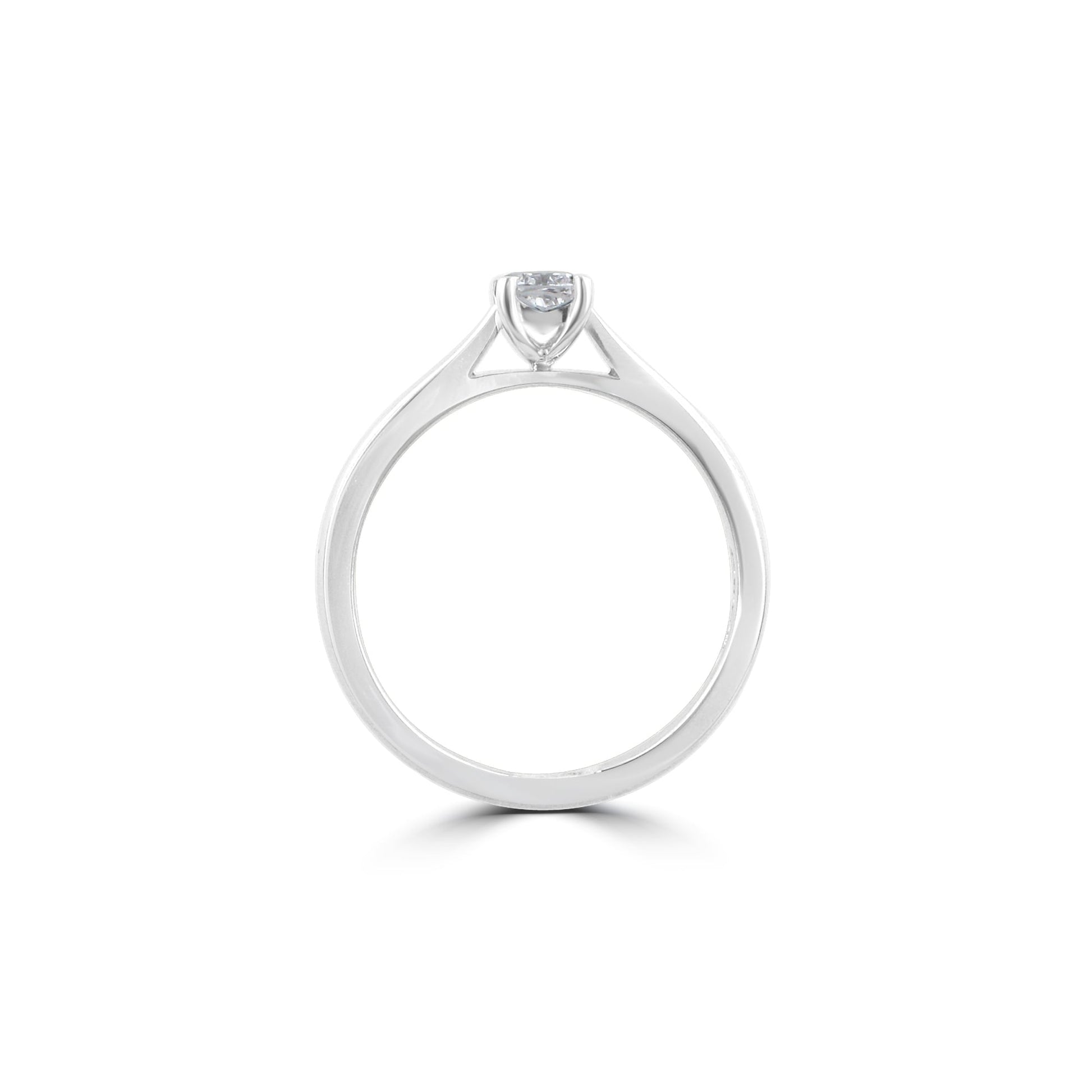 0.29ct Cushion Cut Diamond Engagement Ring