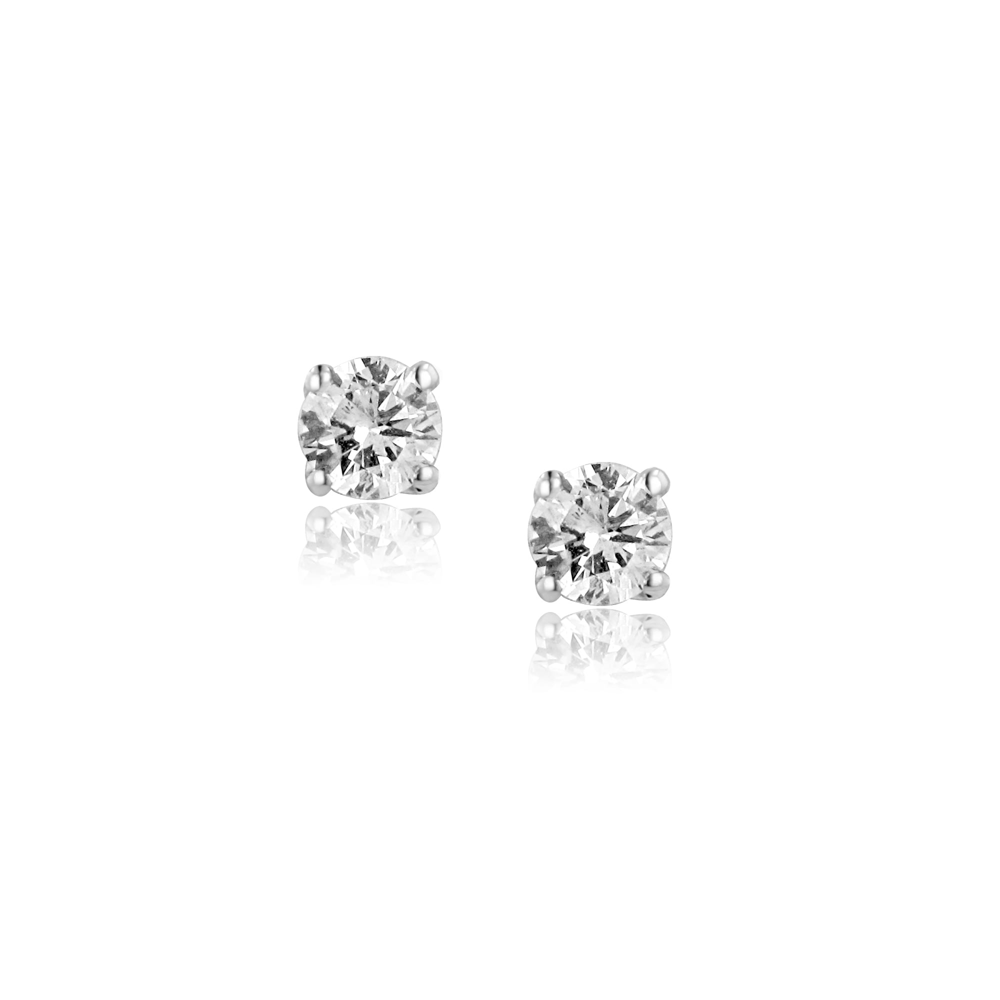 0.74ct Round Diamond Stud Earrings