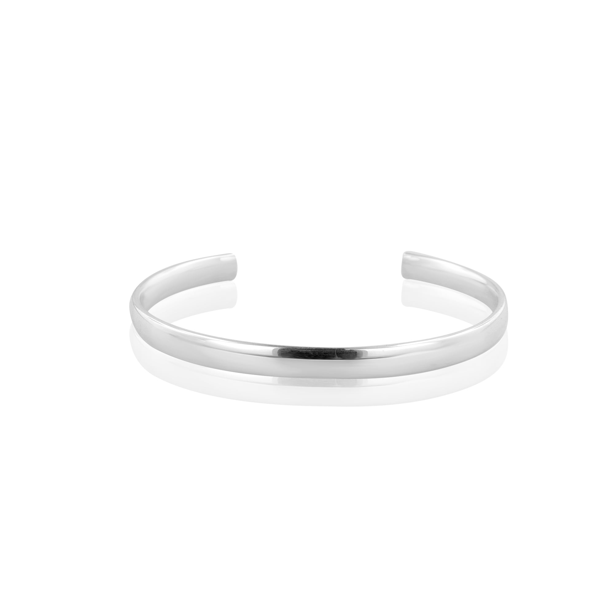 Handcrafted Silver 5mm Wide Torque Bangle